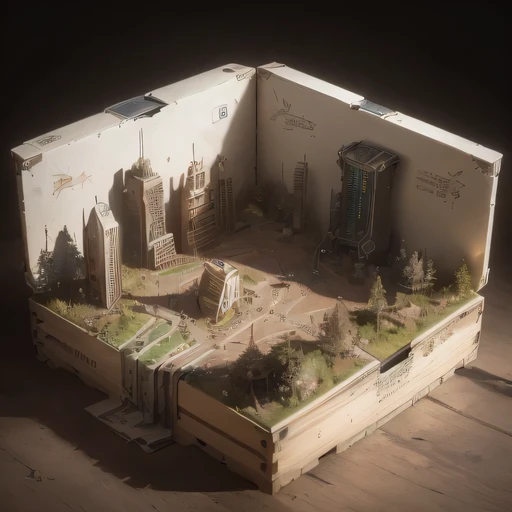 3598年Mars realistic model, (The hair ends are forked, original photo, best quality, masterpiece:1.4),Steampunk Cyberpunk 6820 City,(CyberpunkMars light:1.3), Mars (related to land),(in a small nature box:1.3),Isometric, small nature, landscape on foundation,landscape,