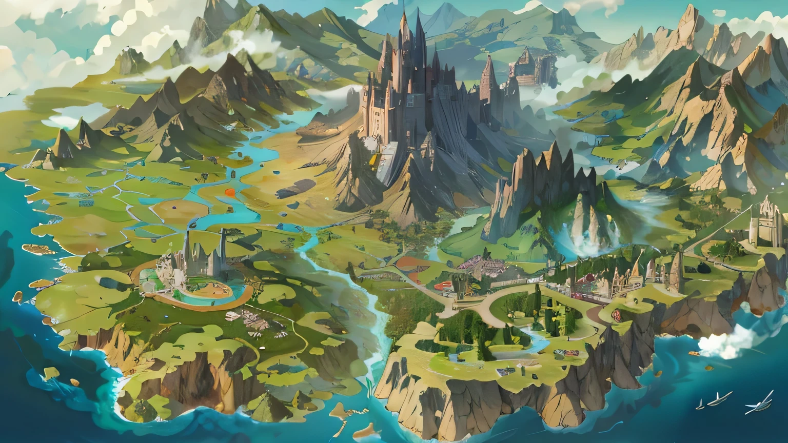 Game map selection background