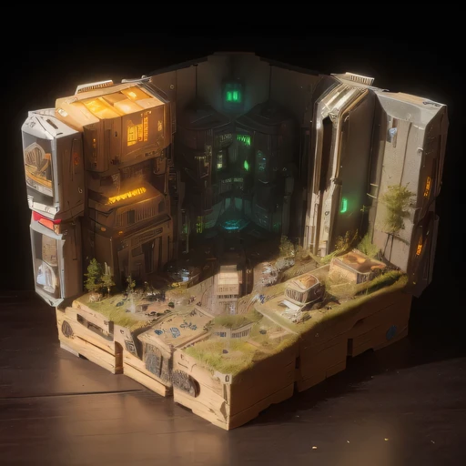 3598年Mars realistic model, (The hair ends are forked, original photo, best quality, masterpiece:1.4),Steampunk Cyberpunk 6820 City,(CyberpunkMars light:1.3), Mars (related to land),(in a small nature box:1.3),Isometric, small nature, landscape on foundation,landscape,