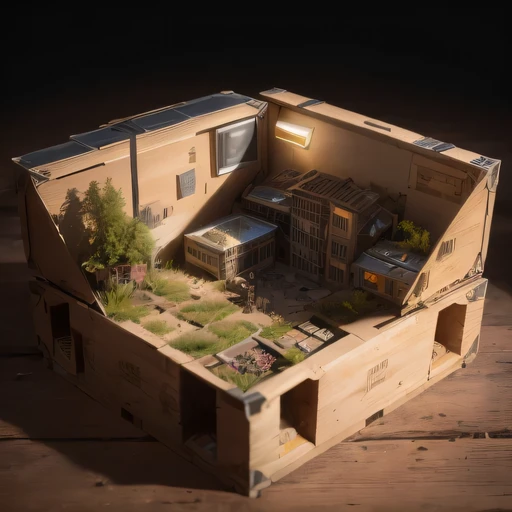 3598年Mars realistic model, (The hair ends are forked, original photo, best quality, masterpiece:1.4),Steampunk Cyberpunk 6820 City,(CyberpunkMars light:1.3), Mars (related to land),(in a small nature box:1.3),Isometric, small nature, landscape on foundation,landscape,