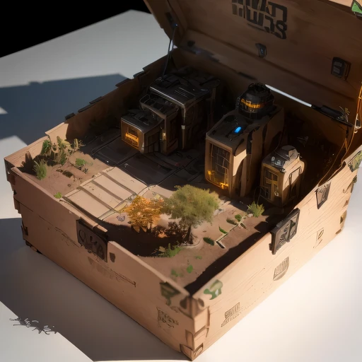 5598年Mars realistic model, (The hair ends are forked, original photo, best quality, masterpiece:1.4),Steampunk Cyberpunk 6820 City,(CyberpunkMars light:1.3), Mars (related to land),(in a small nature box:1.3),Isometric, small nature, landscape on foundation,landscape,