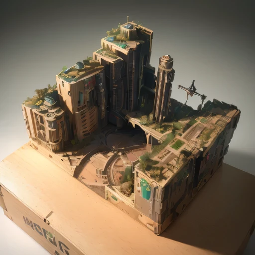 3598年Mars realistic model, (The hair ends are forked, original photo, best quality, masterpiece:1.4),Steampunk Cyberpunk 6820 City,(CyberpunkMars light:1.3), Mars (related to land),(in a small nature box:1.3),Isometric, small nature, landscape on foundation,landscape,