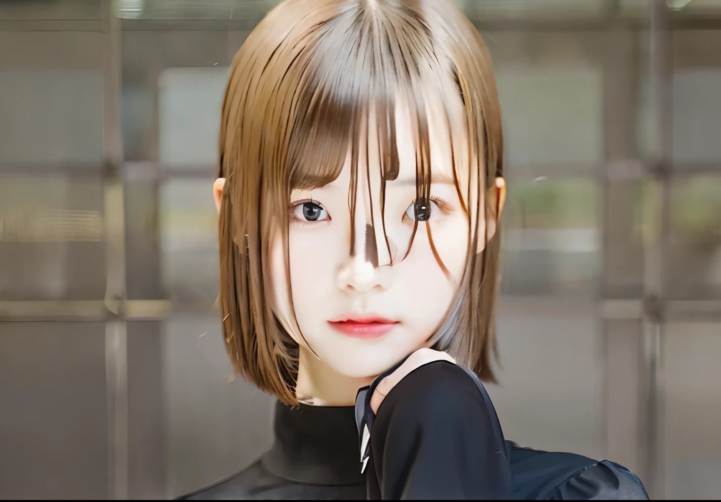 1girl, kugisaki nobara, black clothes, short hair, brown hair, realistic, ultra detail