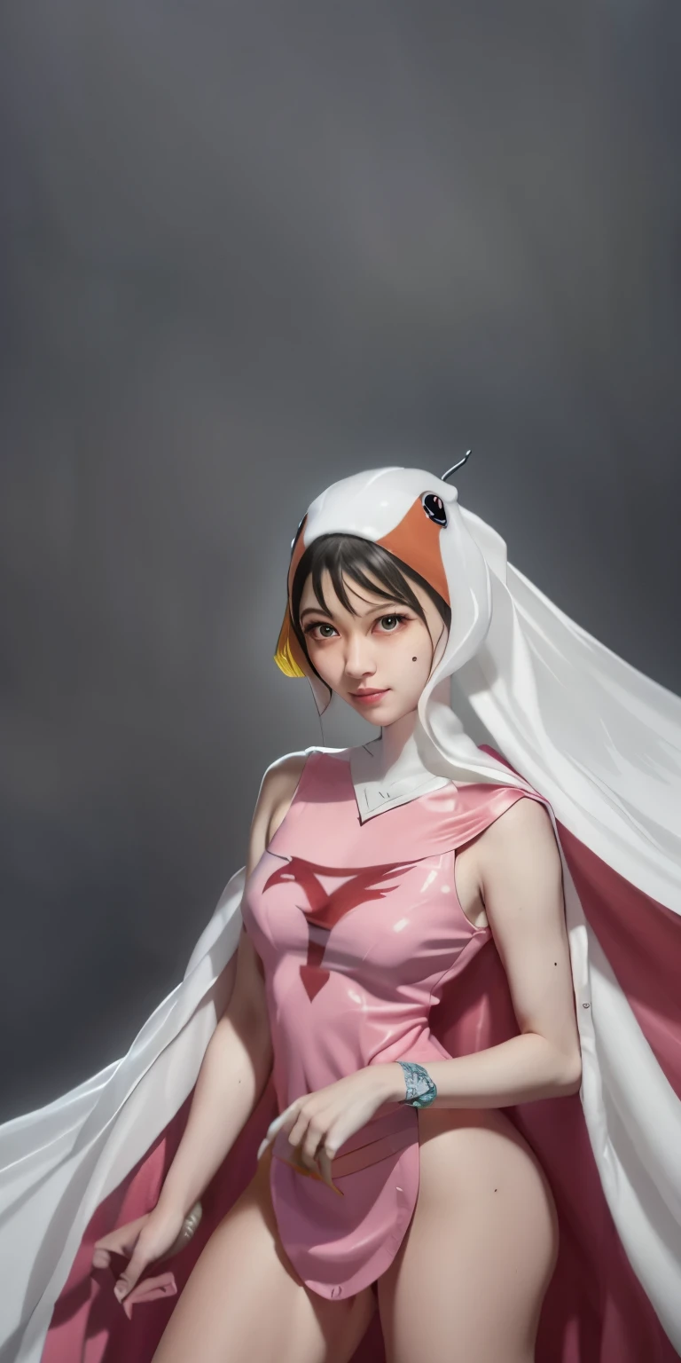 Highest image quality、real image、18-year-old美少女、ポニーテールbeautiful woman、beautiful sister、A woman wearing a pink dress and cloak is standing in front of a building, 18-year-oldの女の子,Jun the Swan、science ninja、white panties、beautiful woman、 As a retro-futuristic heroine, 18-year-old、As a retro-futuristic heroine, beautiful thighs、sheila, she - ra, anime female hero portrait, Portrait of a modern dharna, anime visual of super girl, super girl, official art, Dinah Drake, hironaka, Blowjob White Mecha Miniskirt