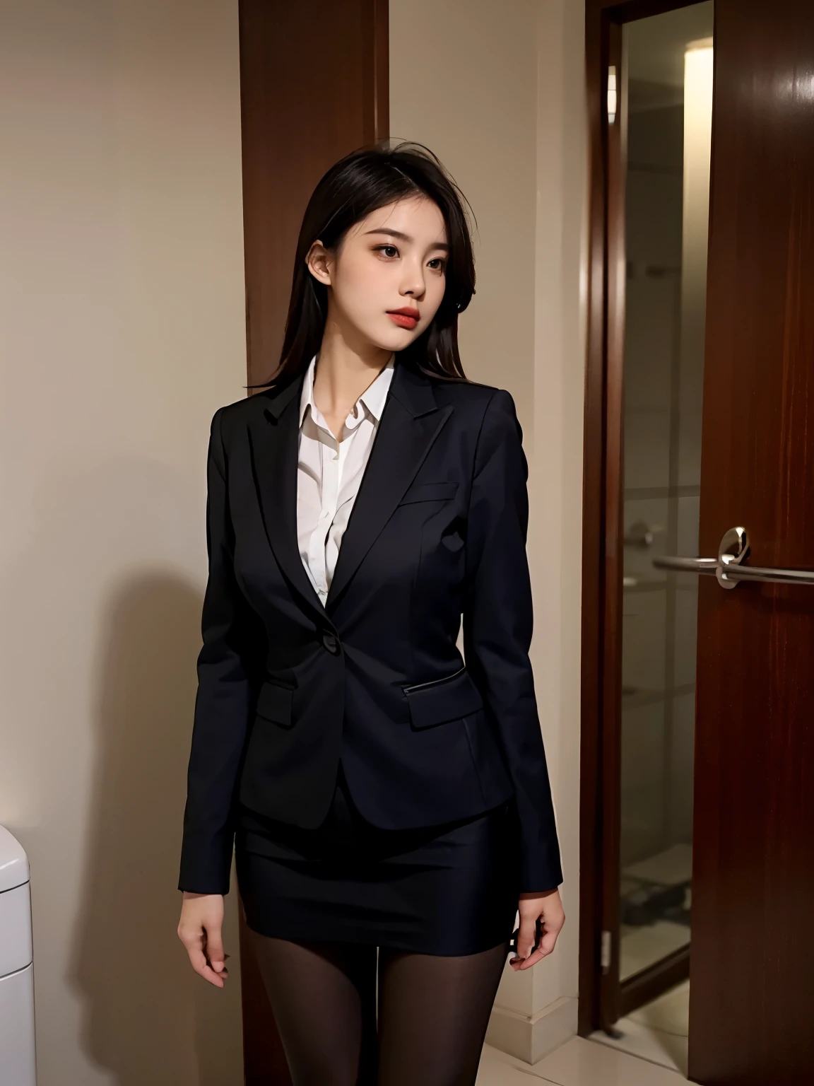 alone,Beauty、beautiful woman、big breasts、big breasts、slim body shape、business suit、 wearing pantyhose,girl wearing a shirt, wearing a suit, big breasts,big breasts、slim body shape,business attire, wear a shirt and skirt, business attire、various positions、toilet