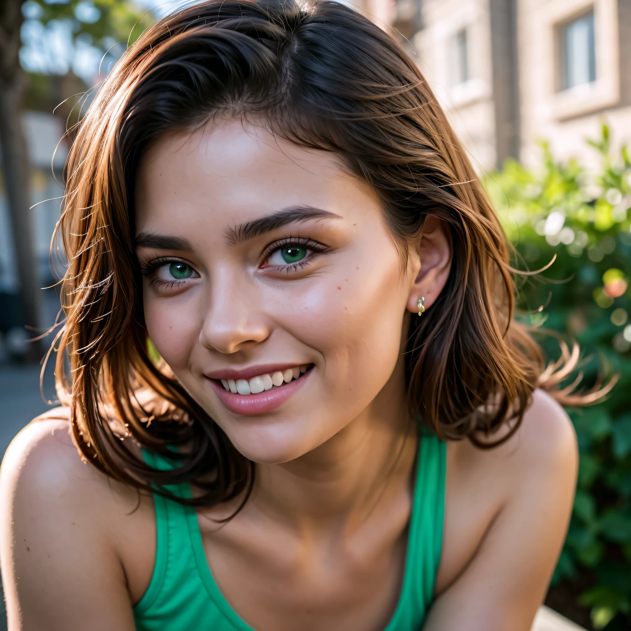 Cute beautiful sexy scandinavian, light-green-eyed brunette, 23 years old, black mini dress, tiny waist, full body shot, innocent face, face-length 1.3 times the face-width, almond-shaped eyes, squared face-shape, high cheekbones, naturally wavy hair, light-green eyes, high-res, masterpiece, best quality, intricate details, very detailed, sharp focus, detailed skin, realistic skin texture, texture, detailed eyes, professional, 4k, charming smile, shot with Canon, light depth of field, Kodak Vision color, perfectly fitting body, extremely detailed, photo_\( ultra\), photorealistic, realistic, post processing, maximum details, roughness, real life, ultrarealistic, photorealism, photography, 8k UHD, photography