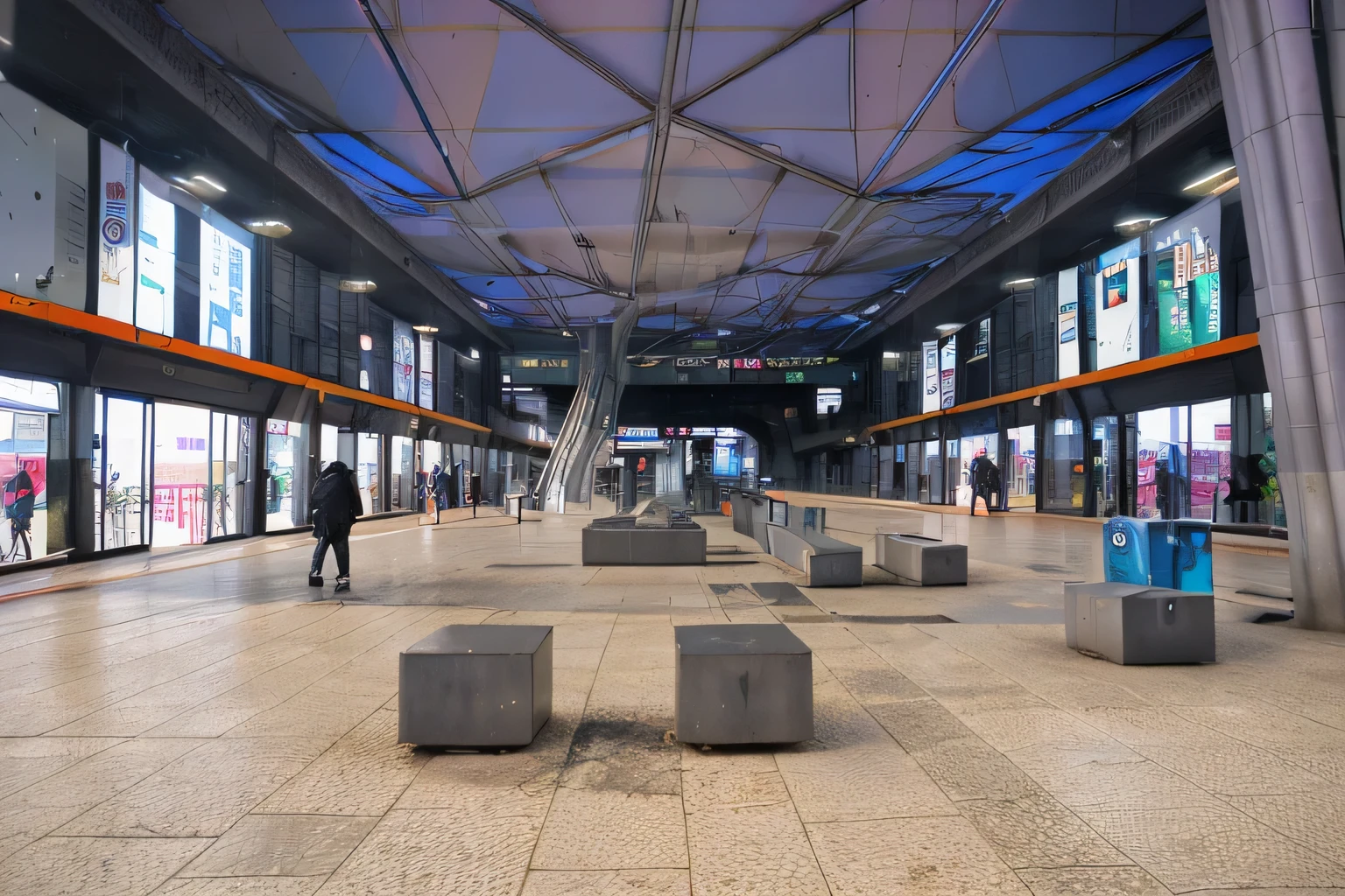 Cyberpunk, Train Station