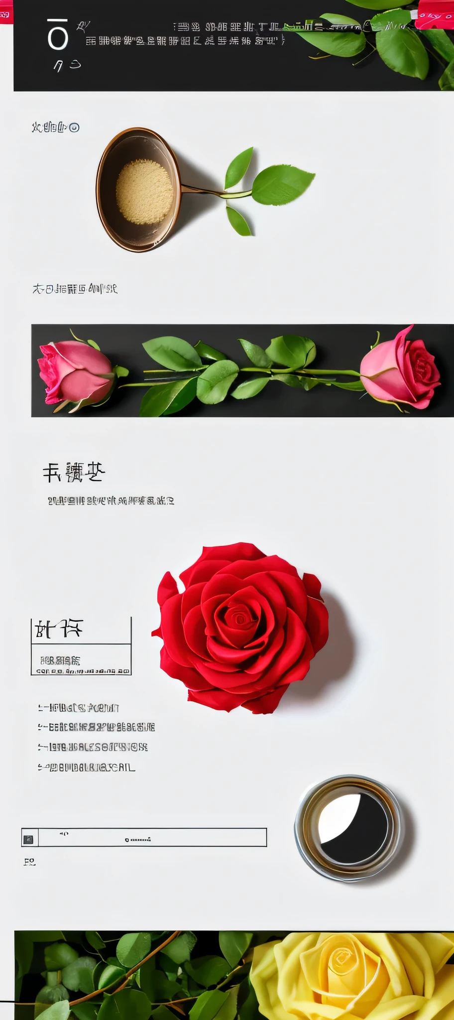 Rose，The ingredients are very simple，红色Rose，HD quality，一个Rose