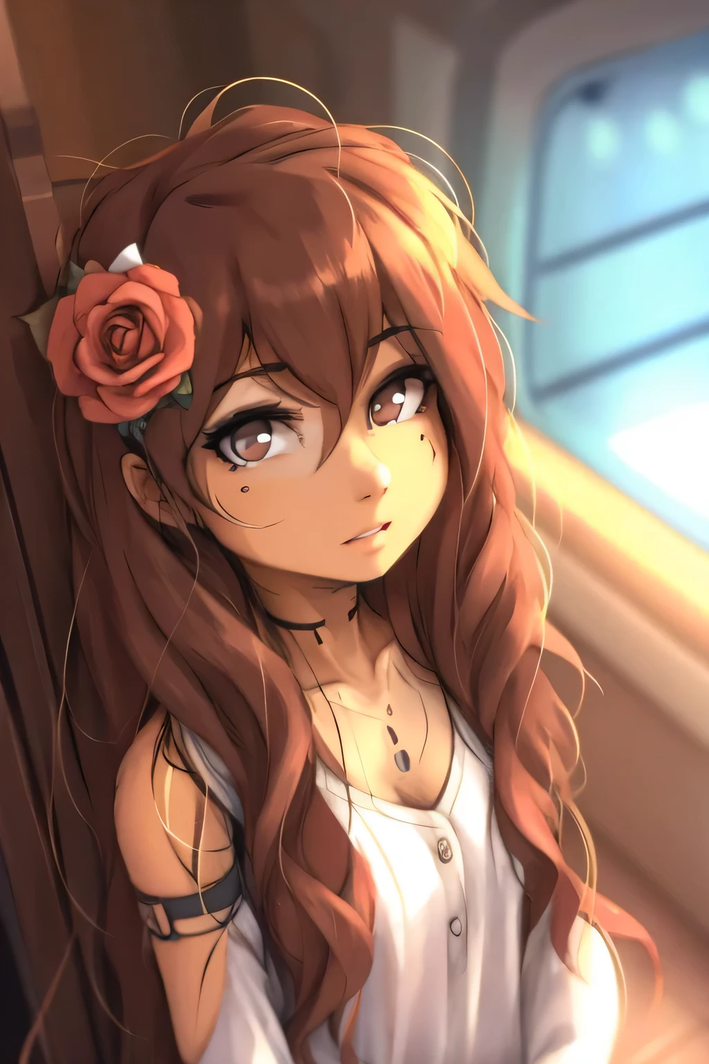 Rose hair clip
