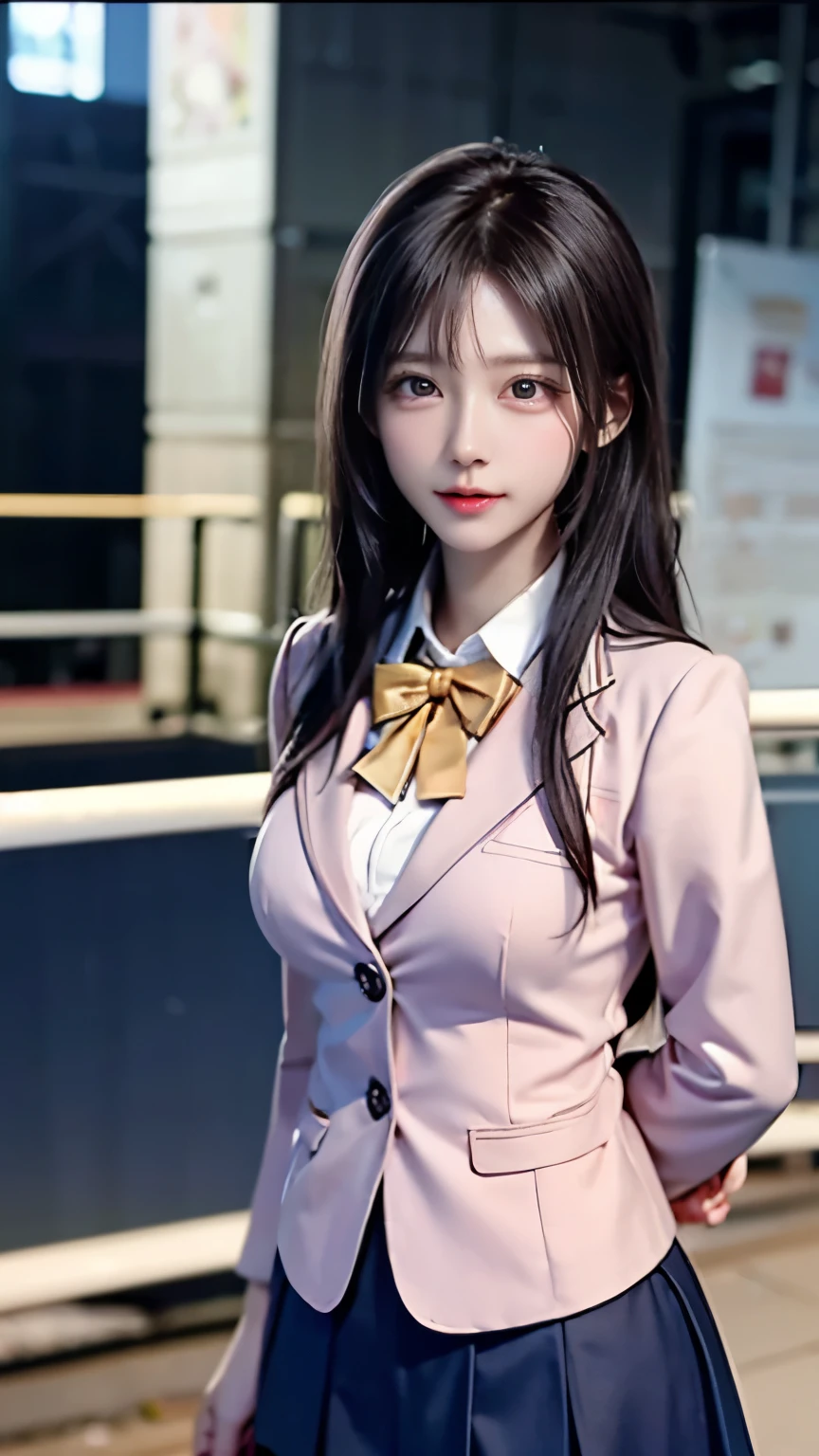 A group of beautiful girls in school uniforms boxing、Supermodel、group of beautiful girls、girl hitting a man、strong girl、blazer uniform、mini skirt、Army of girls vs guys、lynching、cute girl hits a guy、female dominance、