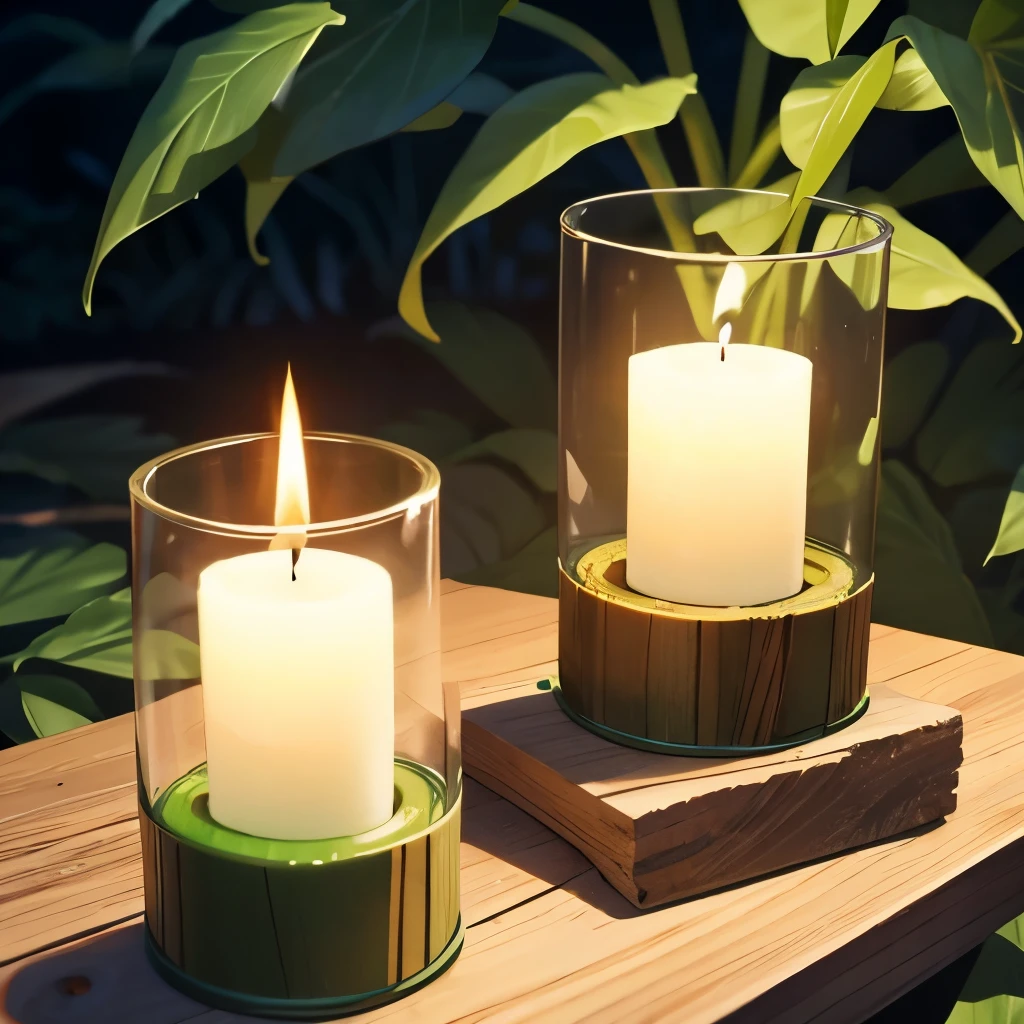 make a color green spiral candle mosquito repellent