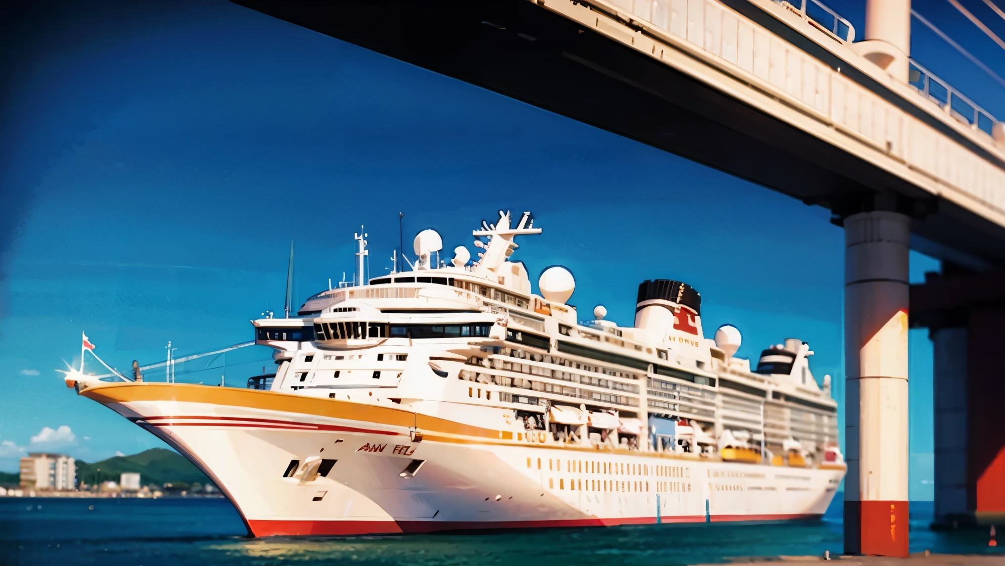 Big Reb colors cruise ship
