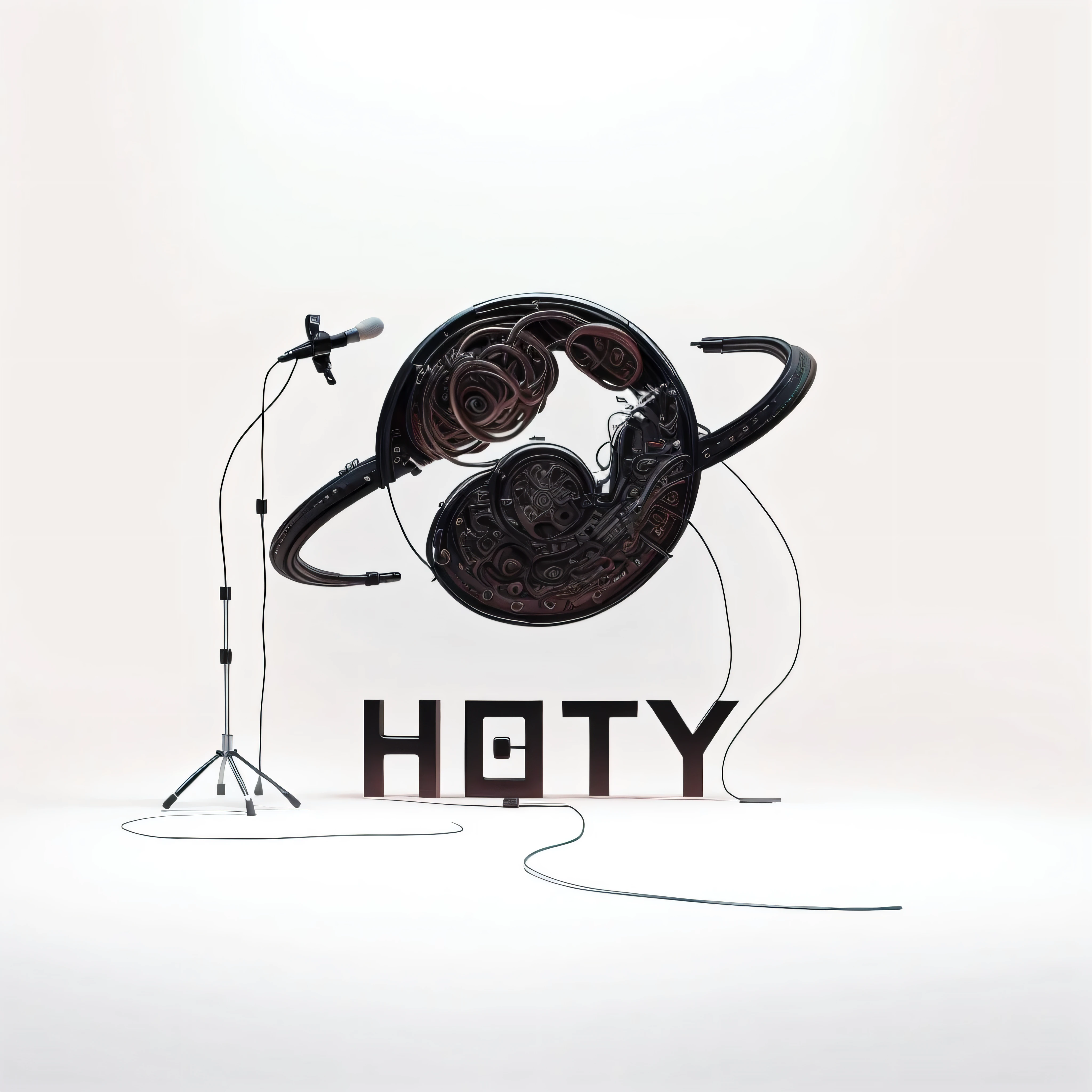 masterpiece，best quality，super detailed，Small stage，band，microphone，electric guitar，mixer，vocal，keyboard，dark gothic pattern，earphone，Indoor light