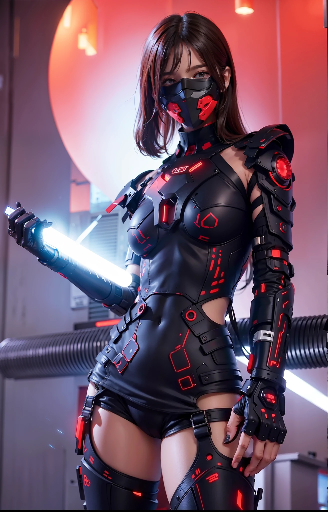
Arav wears a high-tech steel mask，In a building with advanced technology, cybernetic and highly detailed, High-detail 8K rendering, High-detail 8K rendering, Beautiful character design, 4k highly detailed digital art, cgsociety UHD 4k very detailed, 8K high-detail concept art, High detail 4k rendering, Render with redshift，Ex Machina