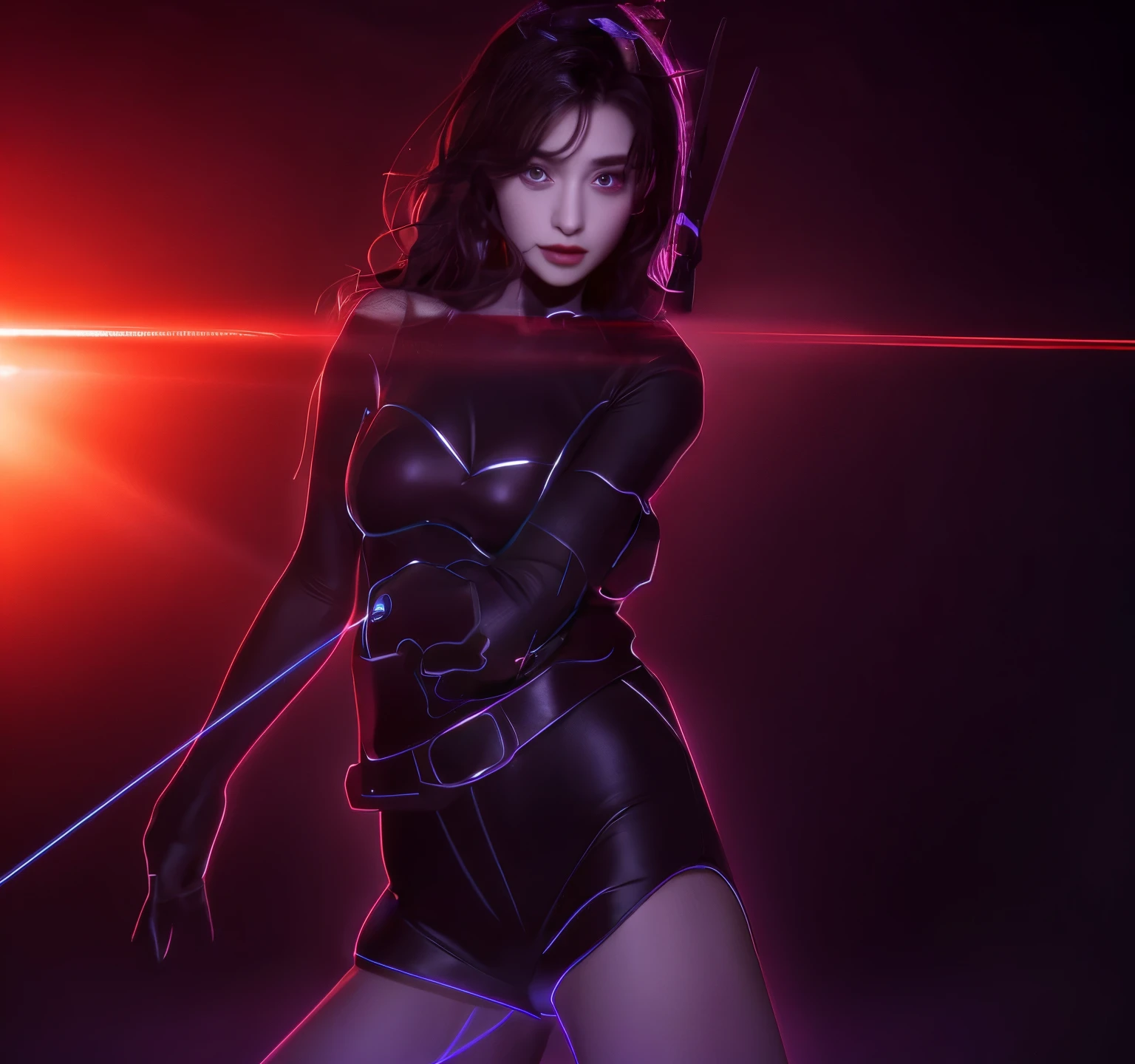 woman shooting laser gun、strange gadgets、highest quality、highest quality、real、unity、8K wallpaper、official art、非常にdetailedなCGunity8kの壁紙、超detailed、High resolution、physically based rendering、超detailed,wonderful, Fine details best quality,Color corrected,After fixing,Retouching in progress,improve,amazing,tone mapping,detailed, 非常にdetailedな, digital painting, art station, smoothness, sharp focus, beautiful illustrations, photore