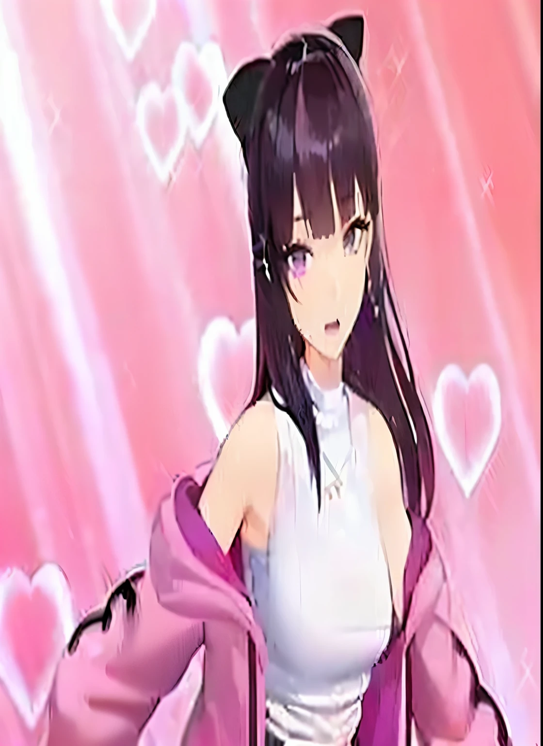 white top and black pants, anime girl in pink jacket, anime girl with cat ears, beautiful anime catgirl, cute anime catgirl, Animation Moe Artstyle, very beautiful anime cat girl, anime catgirl, realistic young anime girl, anime girl with long hair, High-quality animation artstyle, Beautiful anime high school girl, pretty anime girl, anime cat,white top and black pants, anime girl in pink jacket, anime girl with cat ears, beautiful anime catgirl, cute anime catgirl, Animation Moe Artstyle, very beautiful anime cat girl, anime catgirl, realistic young anime girl, anime girl with long hair, High-quality animation artstyle, Beautiful anime high school girl, pretty anime girl, anime cat,dark purple hair,Sexy,SEX,sex,Naked,pussy,some sperm