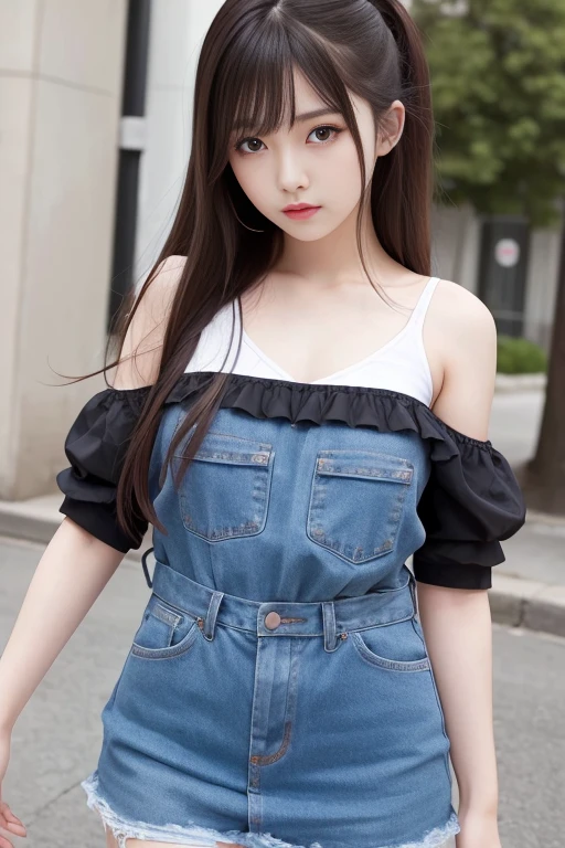 highest quality, ultra high resolution, (realistic:1.4), 20 year old girl, (Ulzzang-6500:0.8), (amount), Upper body,