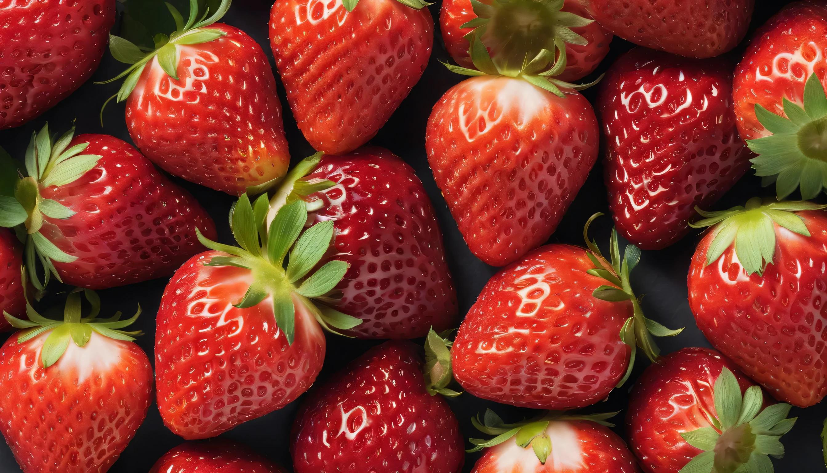 Juicy fresh strawberries