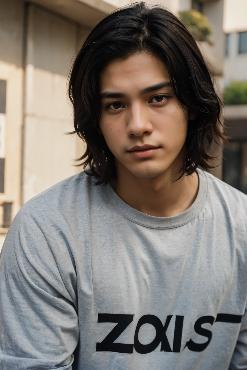 Handsome,black hair,brown eyes,20 years old,male,sadness