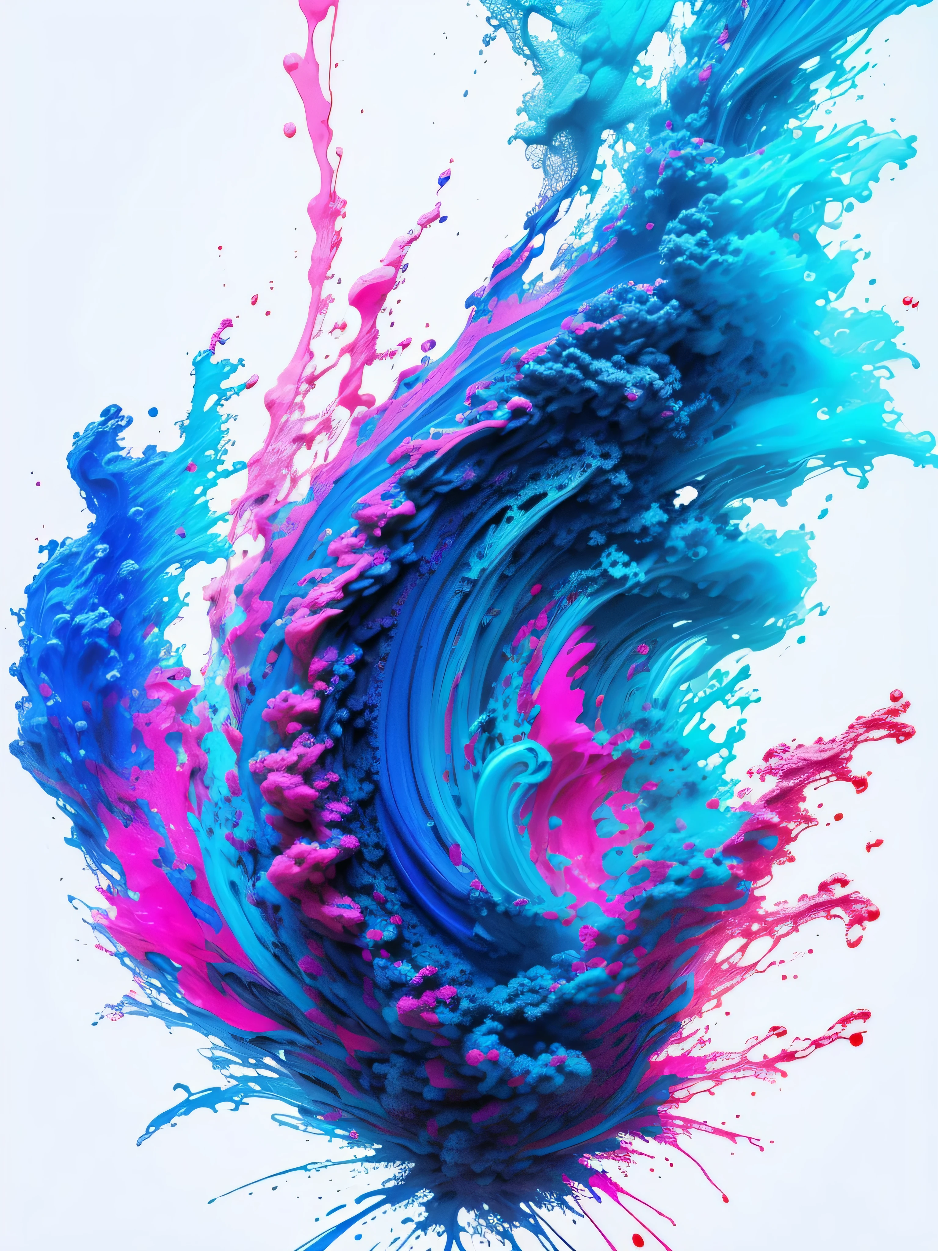 a close up of a blue, pink, red, black liquid substance in water, blue and pink colour splash, color ink explosion, hq 4k phone wallpaper, by Alberto Seveso, fluid coloured smoke, red and cyan ink, blue and pink colors, pink and blue colors, pink and blue colour, purple and blue colored, inspired by Alberto Seveso, cyan and magenta, dark blue color image background, no people