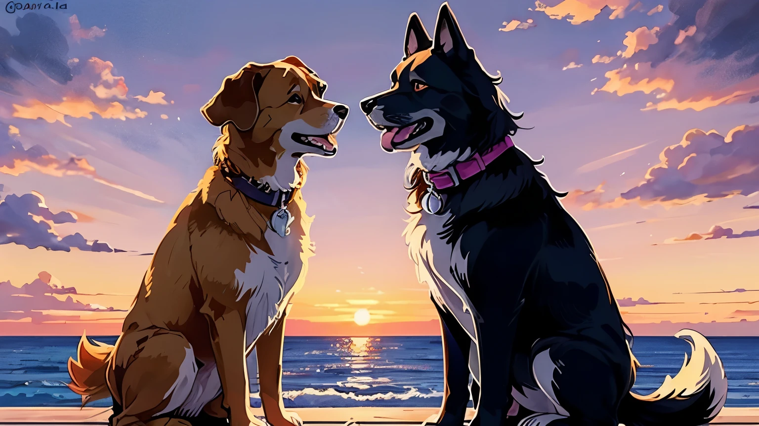  🐕‍🦺x🐕x🐩x🐶, (absurd res), ((ultra high resolution)), (((masterpiece quality))), ((isometric view)), ((breathtaking painstakingly detailed background)), ((impressive lighting)), ((sunset cloudloating hearts)), ((sparkles)), confetti, sunlight, ⫷|⫸ foxovh, sligarthetiger, cumbread, gammainks, seibear, lollipopcon, dizzyknight, greasymojo, xpray, roly, honovy, taran fiddler, kenket, riendonut, Bayard Wu, Thomas Benjamin Kennington, Duase, ⫷|⫸ pink collar, flamboyant dog leash, girly accessories, ⫷|⫸ (fuzzy furry body:1.6), ((fur pattern)), ((exotic mammal)), (wagging raised tail), ⫷|⫸ (FERAL:1.5), canid, canine, feral, mammal, (sighthound), (domestic dog), (pastoral dog), (setter), (spaniel), (terrier), (mastiff), (saluki), (golden retriever), ((2 dogs)), ((a deep juicy kiss)), (((kissing))), embrace, female/female, kiss on lips, saliva, drooling, slobber, vomiting, saliva string, raised tail, butt shot, anus, side view, standing, (feminine body formation), (2 female mommy dogs:1.4), (correct anatomy:1.6), (correct feral anatomy;1.6), ((multi nipple)), (big fluffy butt), facing each other, side view, body against body, (((lesbian ferals kissing))), ((large attractive butt)), on all fours, (black anus), breastfeeding, (sexy eyelashes), medium dog, pregnant, tackling, 