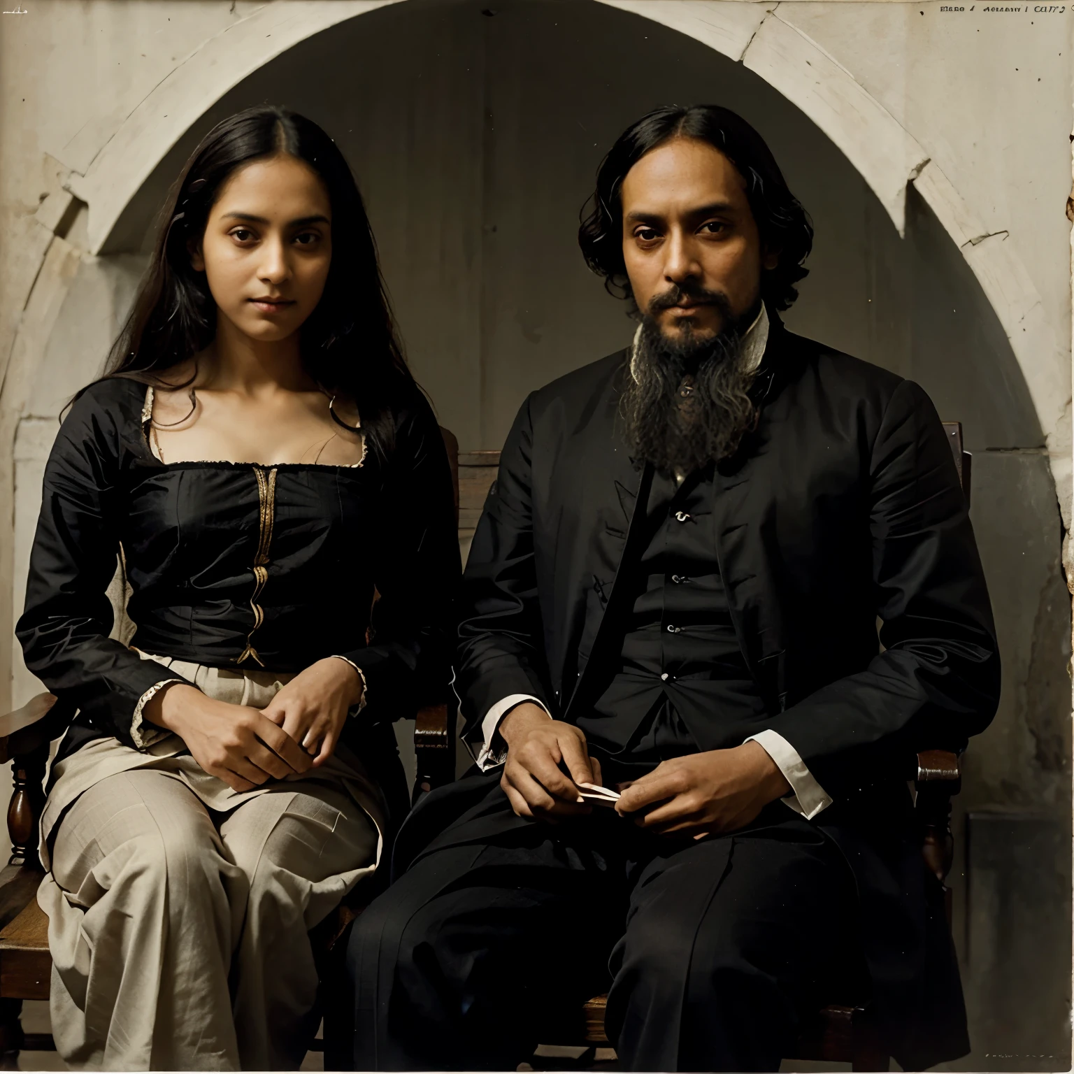 William Shakespeare sitting beside Rabindranath Tagore