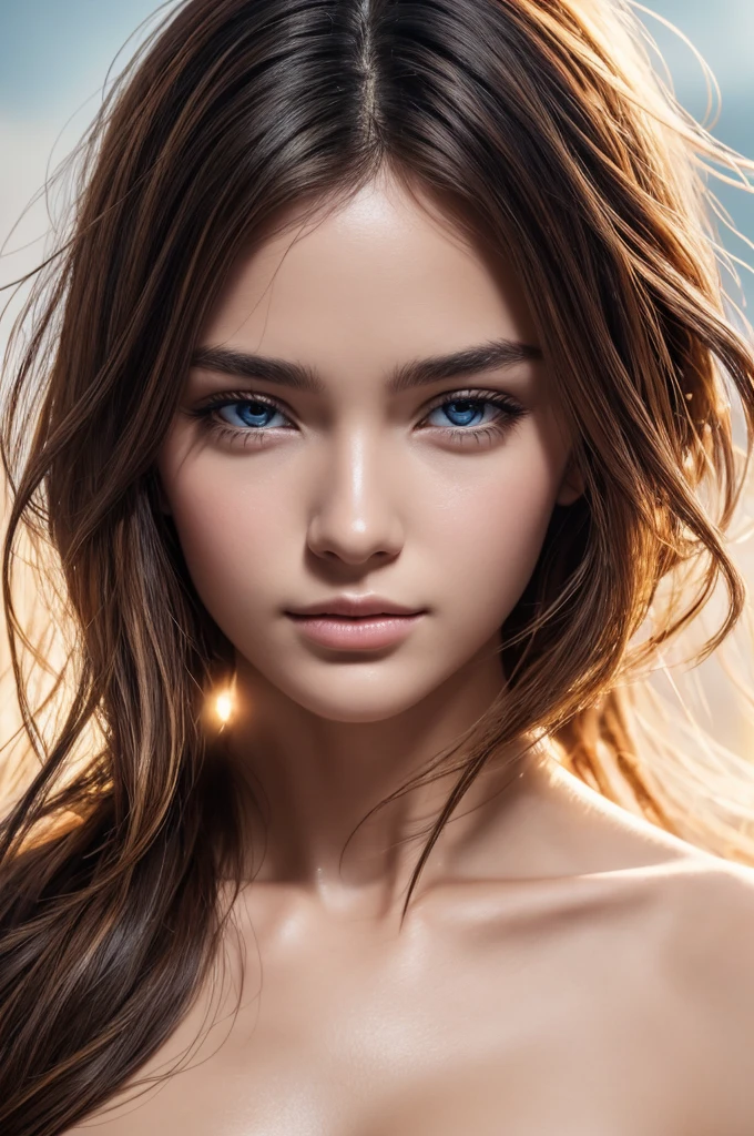 (masterpiece), (highest quality), (super detailed),(messy hair),(illustration), (1 male), Are standing, model, looking at the viewer, (interview), (detailed background),beautiful detailed eyes, gentle and beautiful face, floating,(high color saturation),(colorful splashes),colorful bubble,(shining), focus on the face, floating flowers, floating hair, (shining), better lighting, better shadow, There is only one evil
