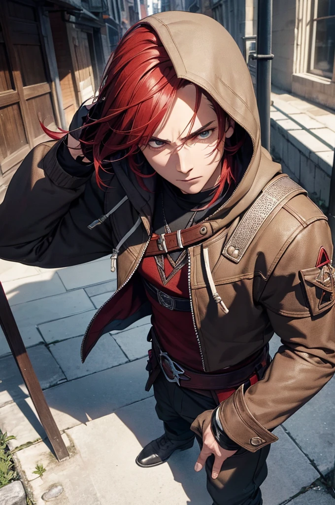 masterpiece, top quality, 4K UHD,
young man, Assassin's Creed, brown clothes, red hair, hoodie,
solo,
moonlit alley, dimly lit, shadowy figures, (foggy background:0.8),
dagger in hand, silver blade reflecting moonlight, intense focus, stealthy posture --auto --s2

masterpiece, high resolution, 2K,
young man, Assassin's Creed, red hair, hoodie, brown clothes,
holding dagger, crouching, hidden in shadows, prepared for action, dilapidated buildings in background --auto --