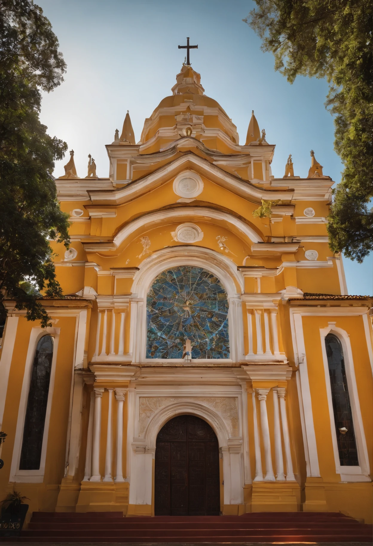 make a transformation to the facade of this church by spending 1 million reais