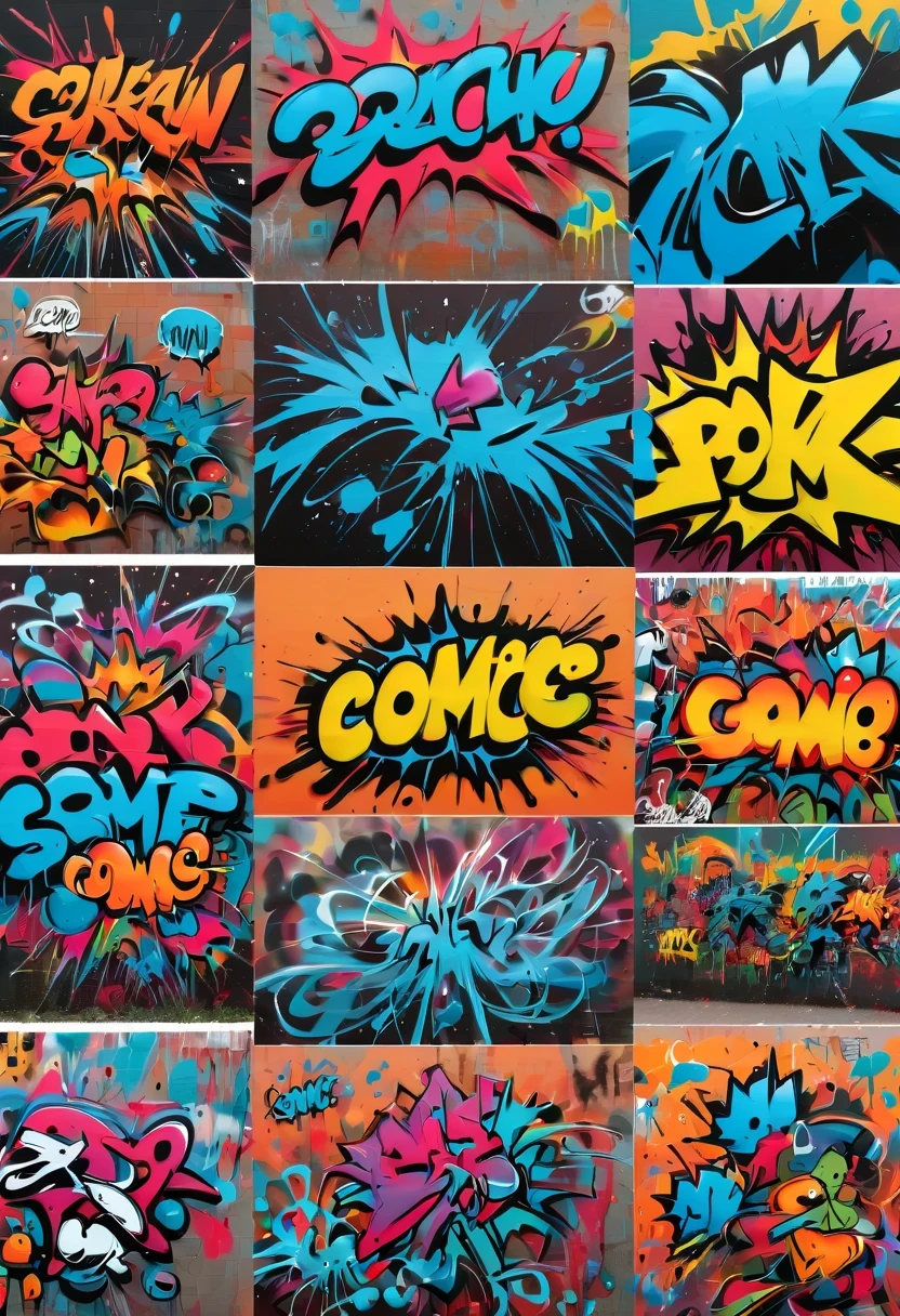 Graffiti caricatures