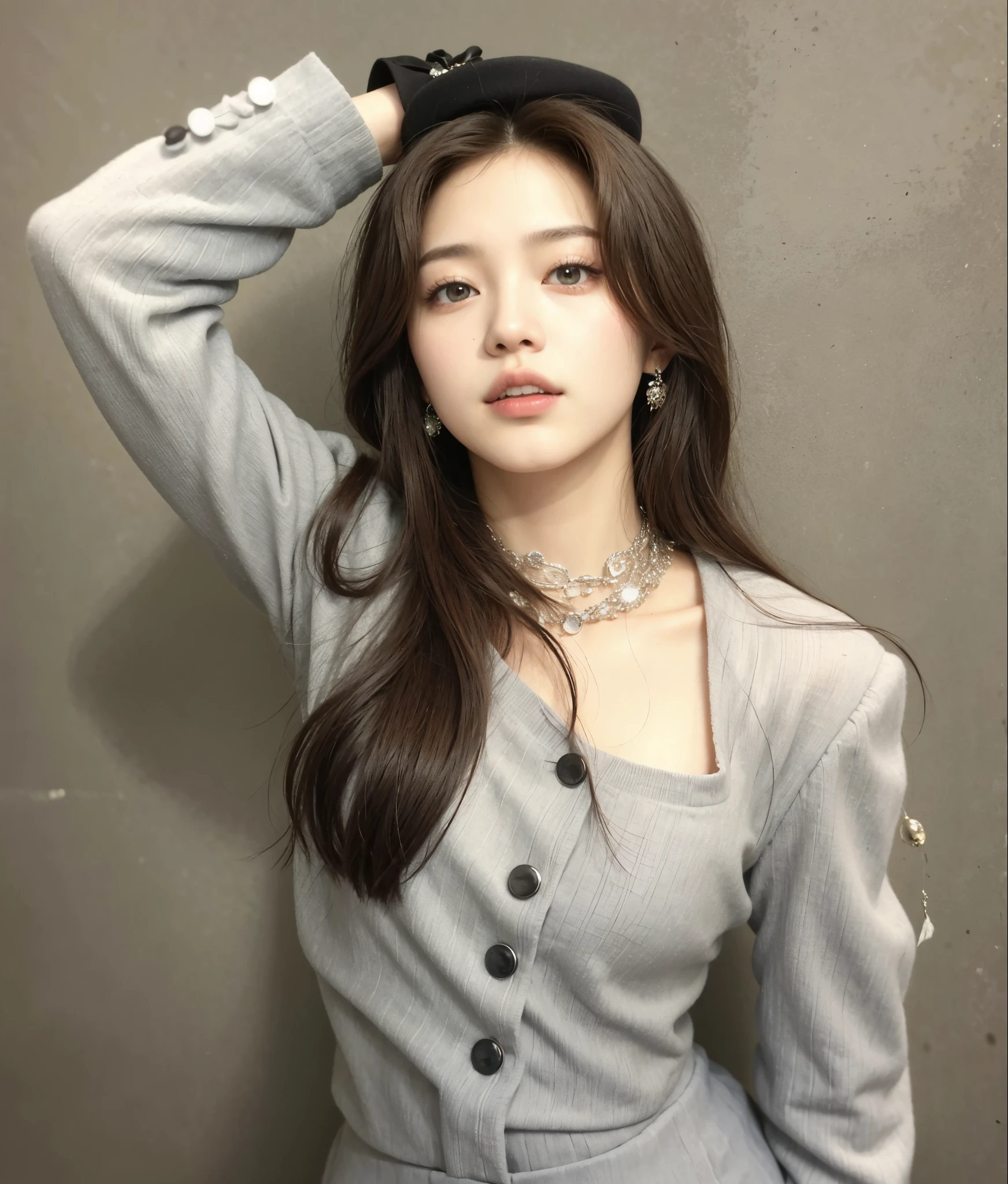 a close up of a woman in a suit and hat, roseanne park of blackpink, lalisa manobal, tzuyu from twice, jossi of blackpink, portrait of jossi of blackpink, heonhwa choe, blackpink jennie, park ji-min, lalisa manoban of blackpink, jinyoung shin, bae suzy, lee ji - eun