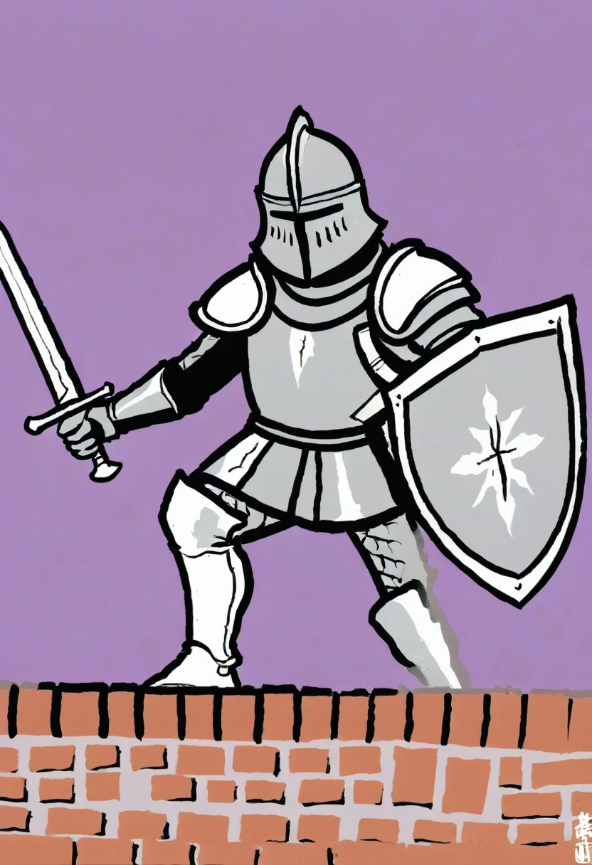 Graffiti漫画,Graffiti, wall, whole picture, High resolution and high contrast,simple,knight