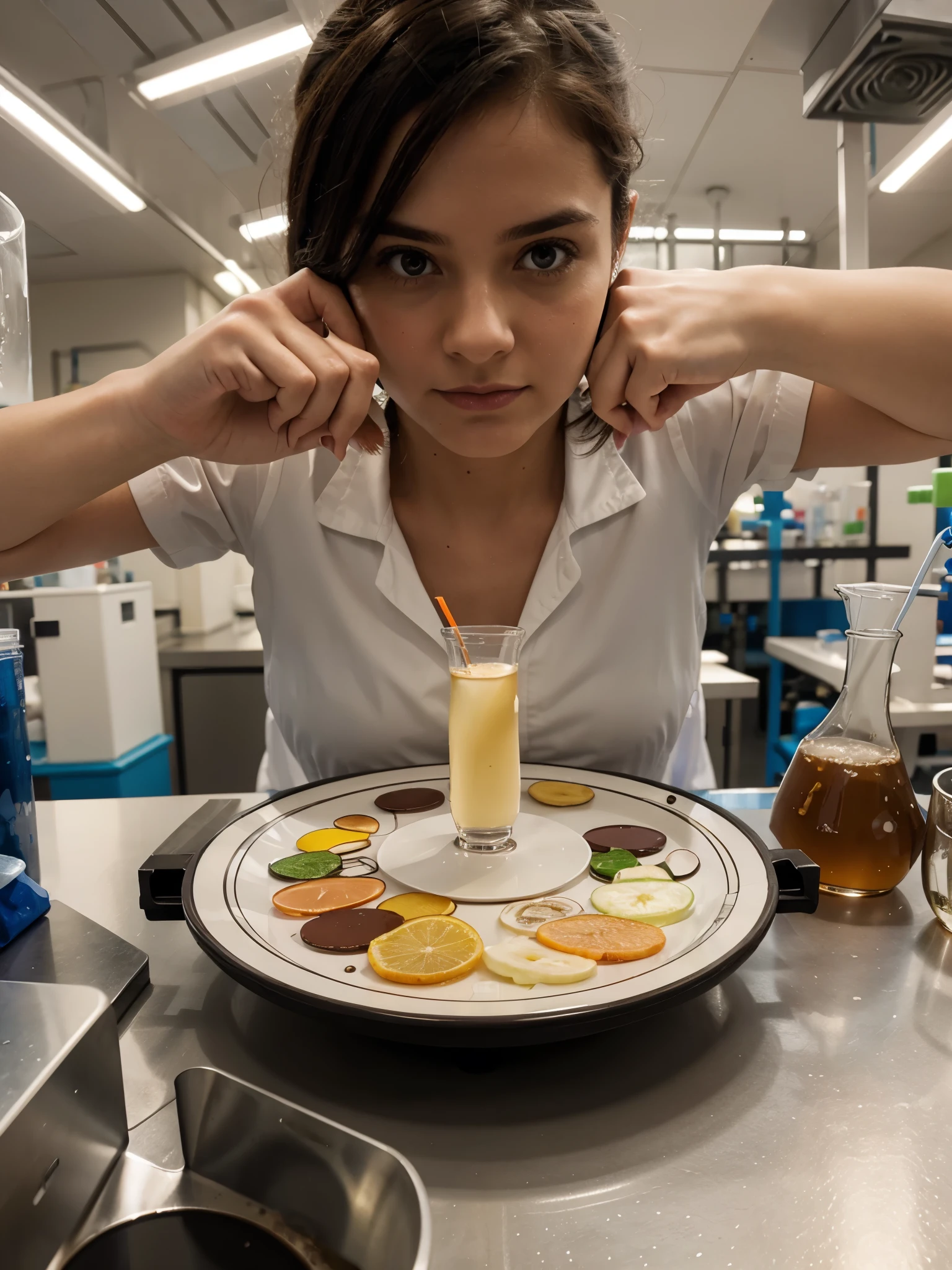 Microbiology laboratory Petri plate handling