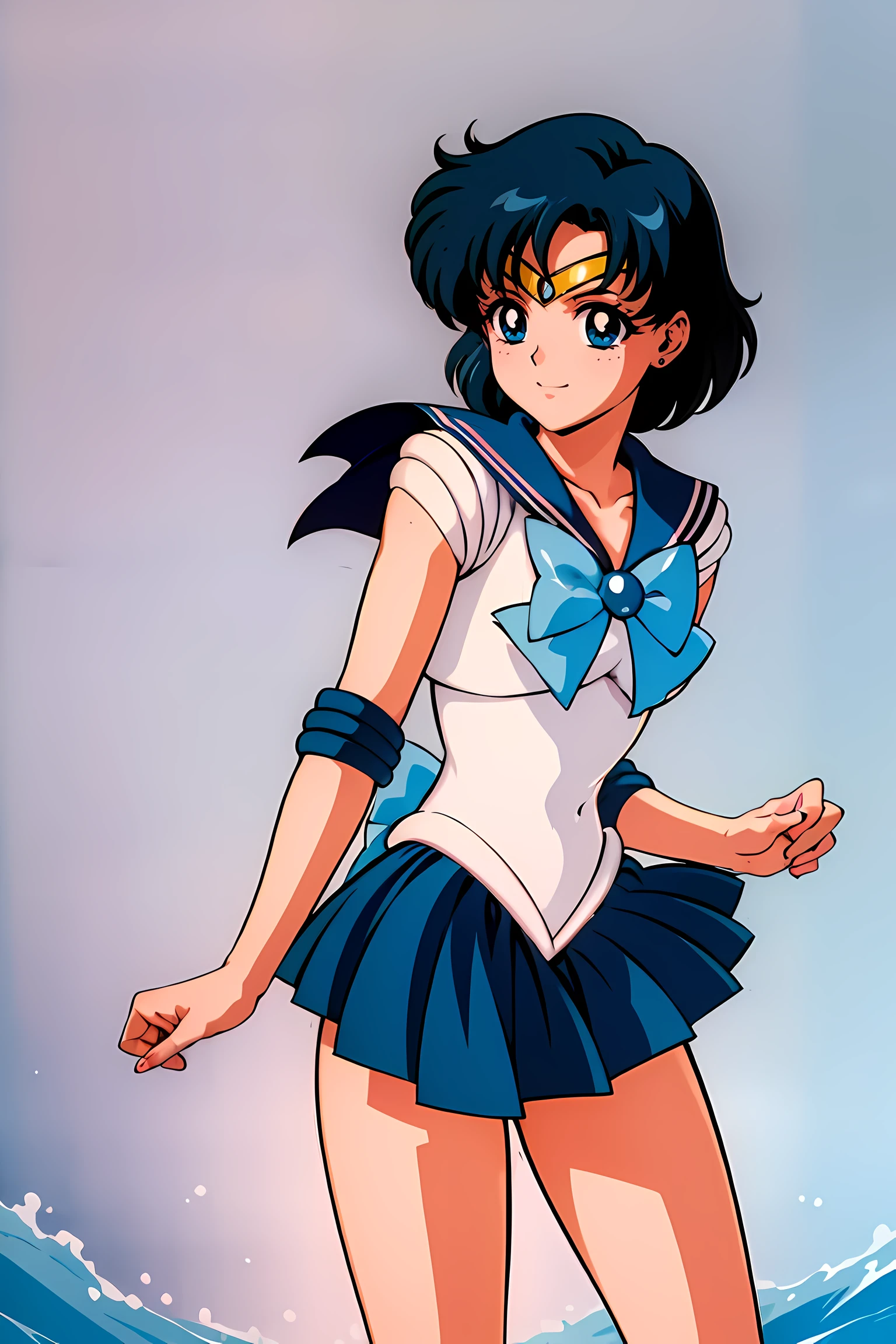 (highest quality:1.3), (masterpiece:1.4),(anatomically correct), (all limbs),(Refers to the whole),(precise fingertips), (small details),(8k),(About Photoreal:1.37),sailor moon!!!!!!!!, sailor moon Style,by sailor moon, sailor warrior uniform,(sailor mercury:1.52),aqua eye, dark green hair,(fighting pose:1.25),((magical dark forest :1.2)),at dusk, moon, ((Recommended for scenes with strong dark shadows:1.2)), golden flower ,beautiful magical style, water reflection,intense, concept art, digital painting,