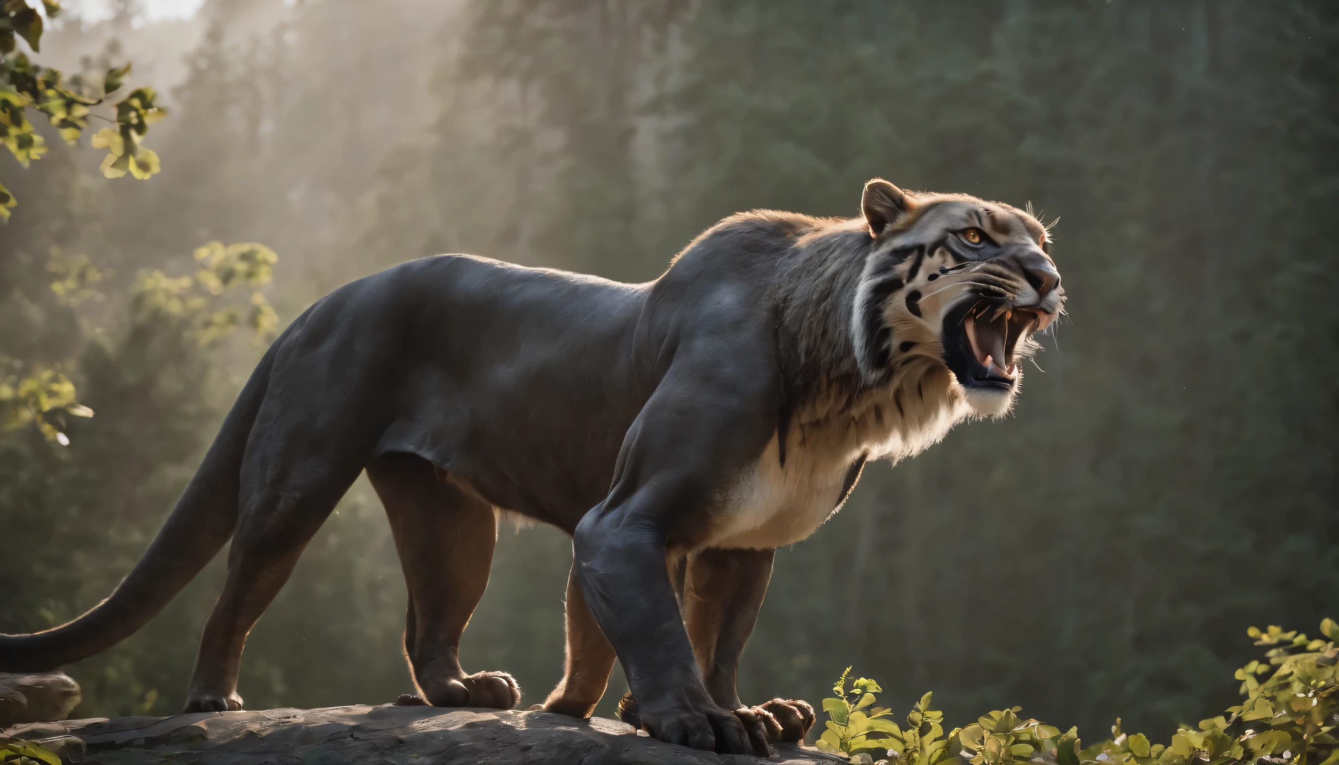 (Highly detailed CG Unity 8k wallpaper、masterpiece、highest quality、Super detailed)、(best lighting、best shadow、very delicate and beautiful)、highest quality、8k、Detailed facial depiction、masterpiece、highest quality、clear image quality、
catch a predator:Capture a photo of the moment a predator catches its prey。