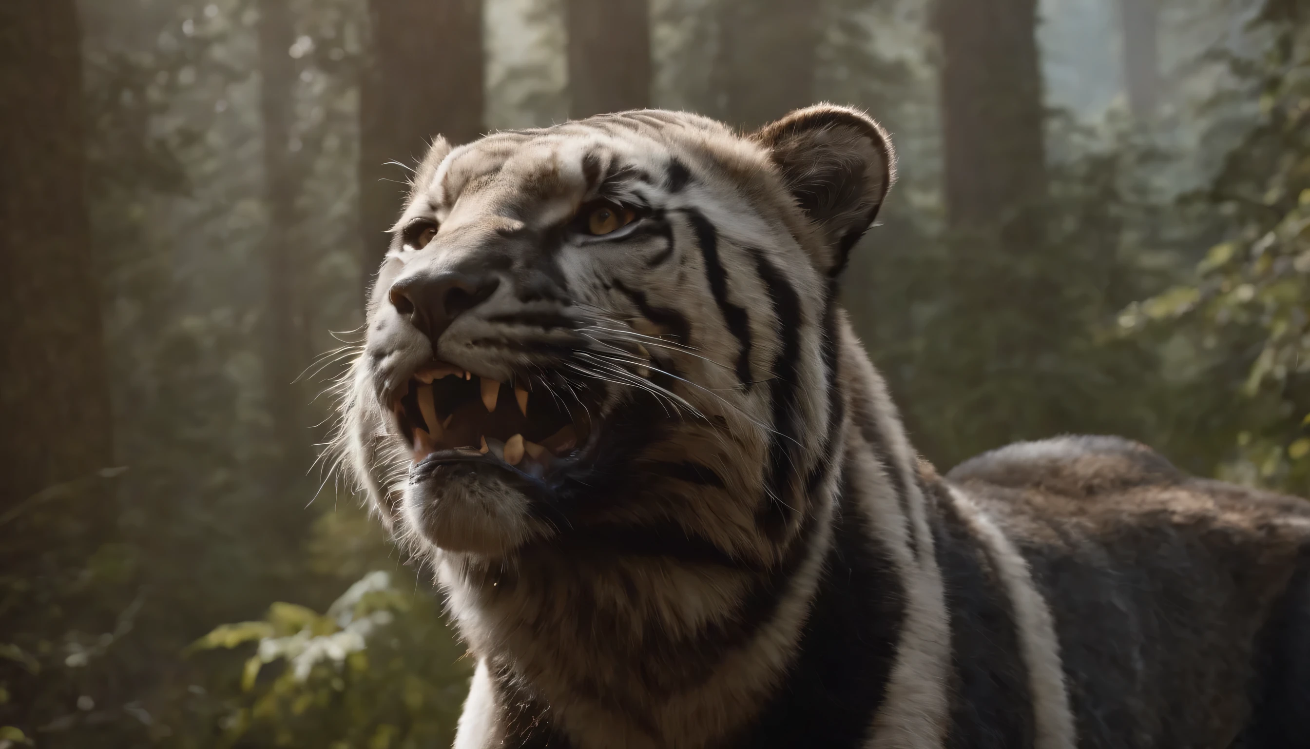 (Highly detailed CG Unity 8k wallpaper、masterpiece、highest quality、Super detailed)、(best lighting、best shadow、very delicate and beautiful)、highest quality、8k、Detailed facial depiction、masterpiece、highest quality、clear image quality、
catch a predator:Capture a photo of the moment a predator catches its prey。