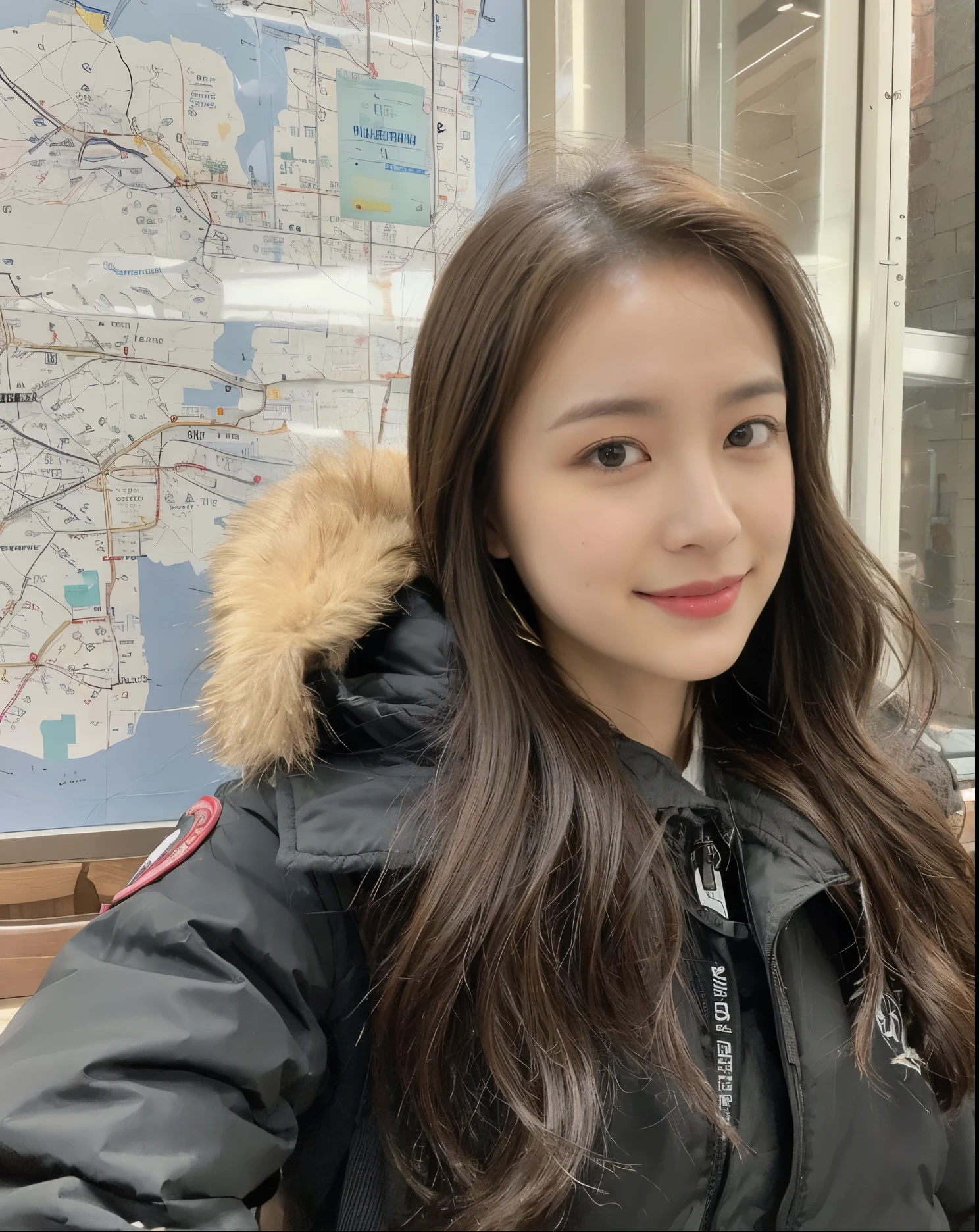 ((Masterpiece, Top image quality, high resolution、alone、skin shiny))(on the table, best quality, actual, super detailed, meticulous, high resolution, 8k wallpaper), Close-up portrait of a beautiful woman, like, smiling, light brown messy hair, Perfect dynamic composition, 美丽meticulous的眼睛, Just like the cover of a fashion magazine, on campus,wearing gold glasses