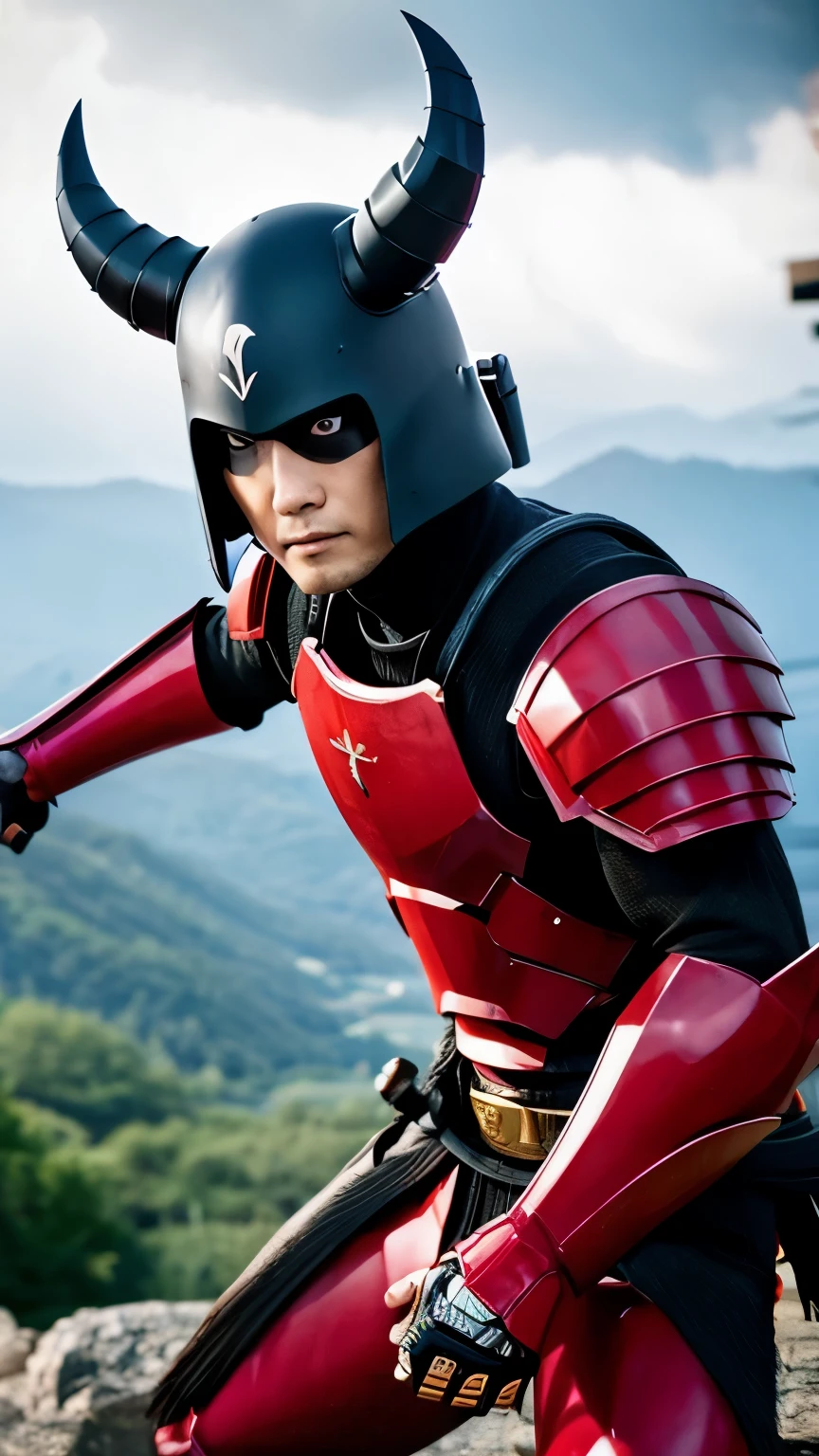 Onimusha、armor、male、Handsome guy、Japanese sword、devil's gauntlet、inflammation
