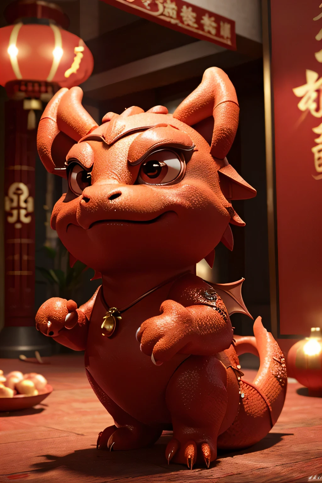 3D so cute dragon for the Chinese New Year celebration. celebration vibe