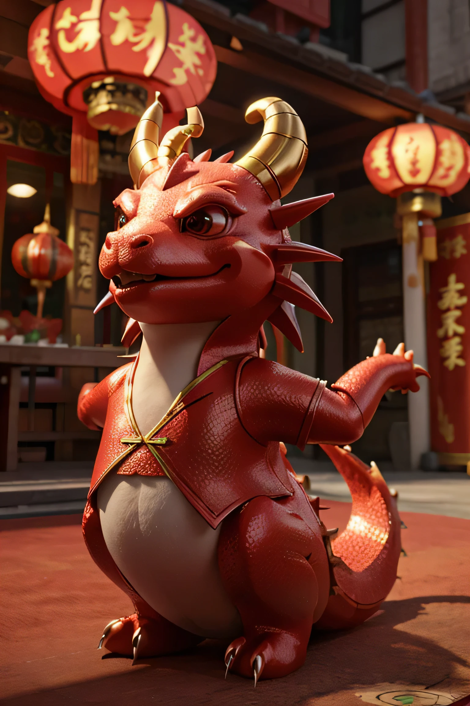 3D so cute dragon for the Chinese New Year celebration. celebration vibe