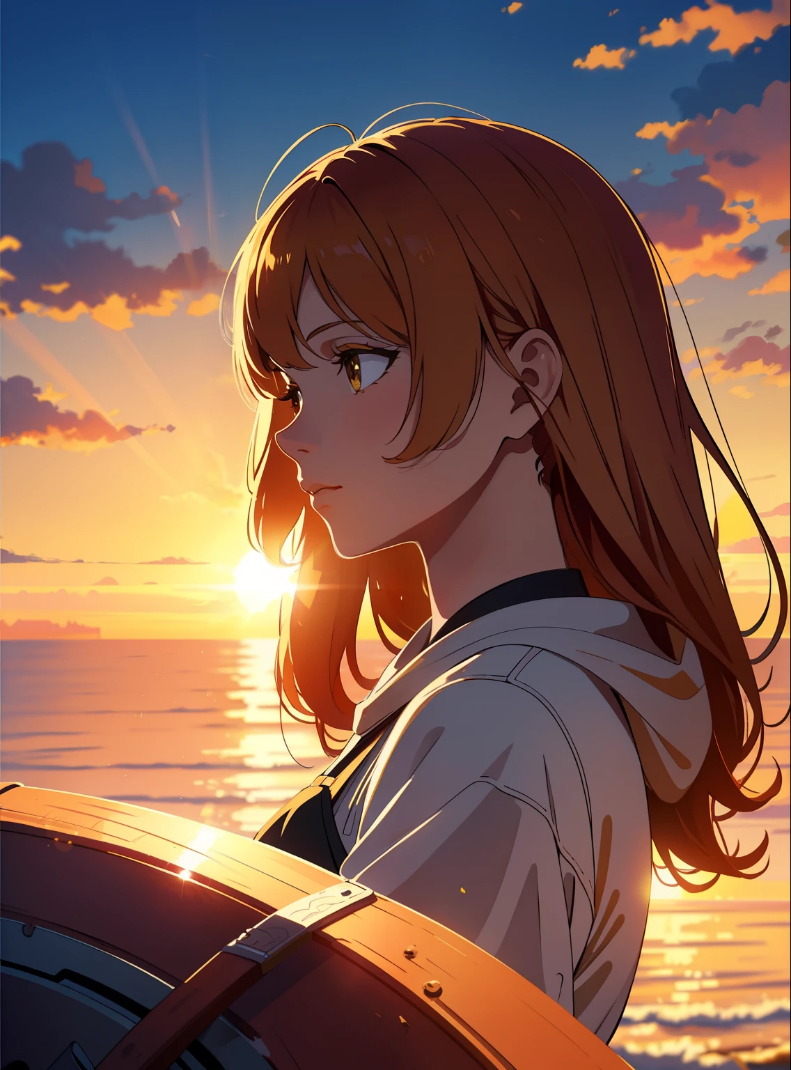 golden hour, (rim lighting):1.2,
warm tones, sun flare, soft shadows,
vibrant colors, hazy glow,
painterly effect, dreamy atmosphere