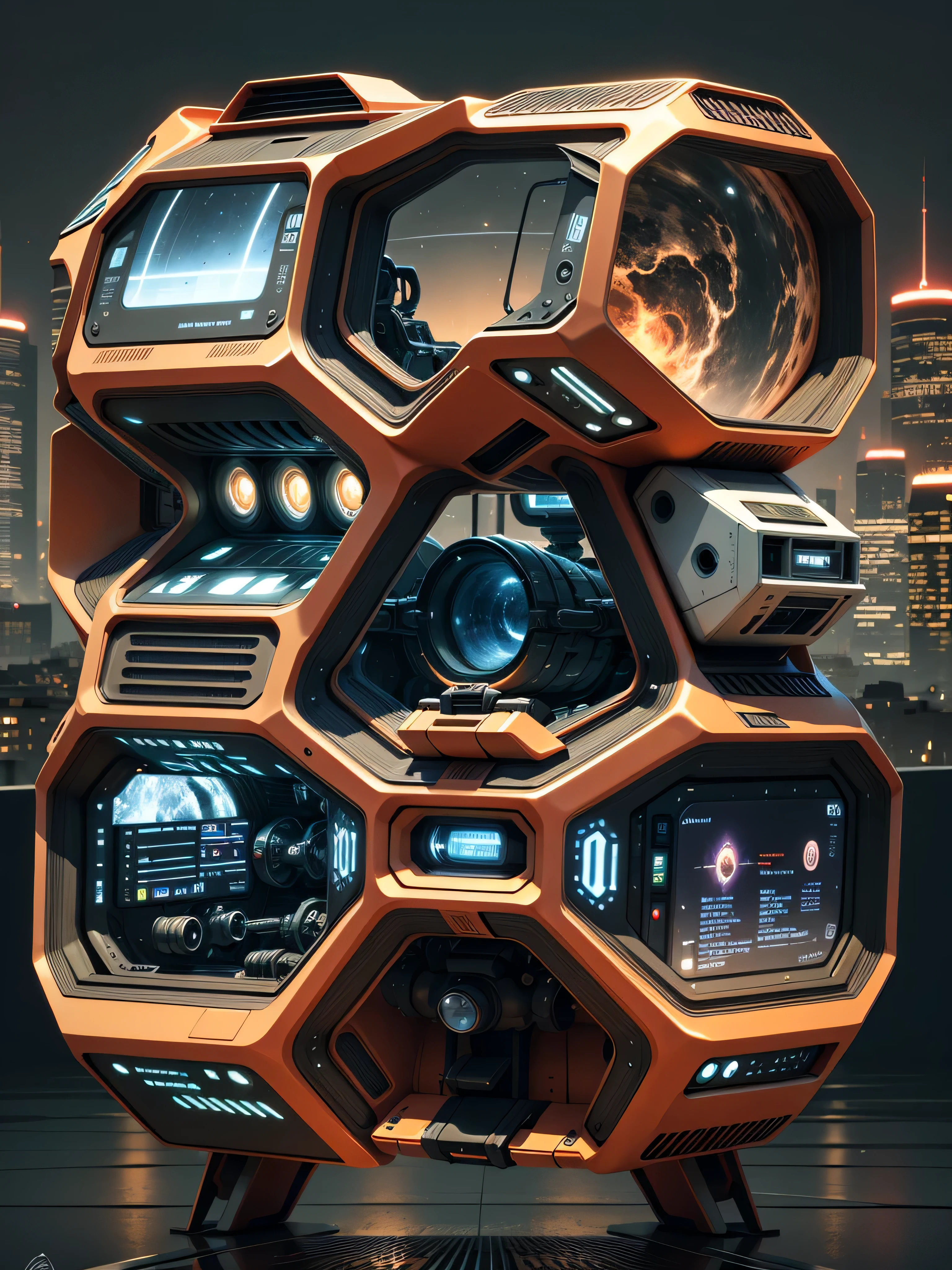 Three views of spaceship,Main view,side view,Rear view,Top view,Multi-angle,HD,HD