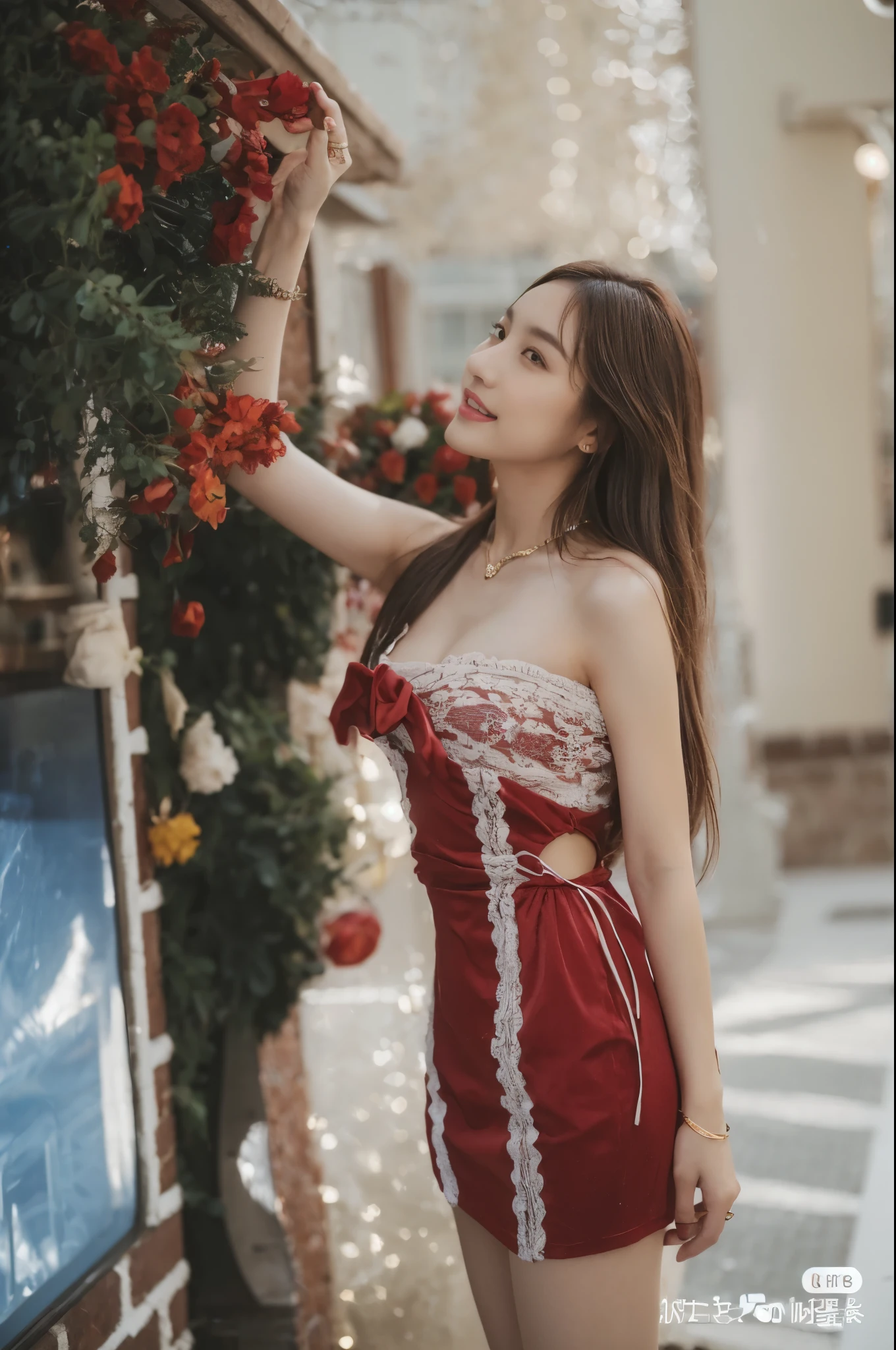 ((Masterpiece, Top image quality, high resolution、alone、skin shiny))(on the table, best quality, actual, super detailed, meticulous, high resolution, 8k wallpaper), Close-up portrait of a beautiful woman, like, smiling, light brown messy hair, Perfect dynamic composition, 美丽meticulous的眼睛, Just like the cover of a fashion magazine, on campus,wearing gold glasses