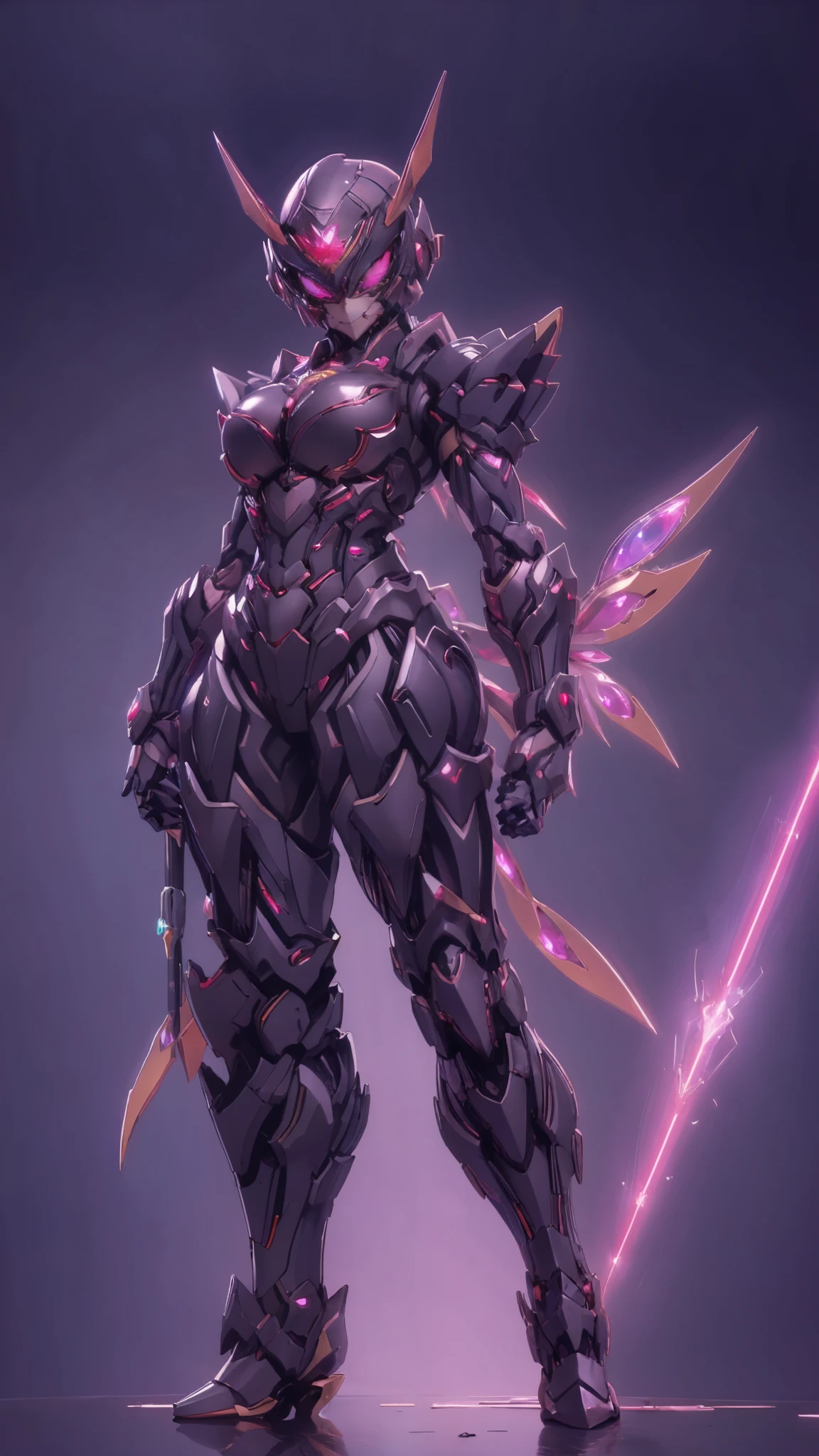 A woman adorned in fantasy-style full-body armor, a crown-concept fully enclosed helmet that unveils only her eyes, a composite layered chest plate, fully encompassing shoulder and hand guards, a lightweight waist armor, form-fitting shin guards, the overall design is heavy-duty yet flexible, ((the armor gleams with a golden glow, complemented by red and blue accents)), exhibiting a noble aura, she floats above a fantasy-surreal high-tech city, this character embodies a finely crafted fantasy-surreal style armored hero in anime style, exquisite and mature manga art style, (Queen bee mixed with Spider concept Armor, plasma, blood), ((Element, energy, elegant, goddess, femminine:1.5)), metallic, high definition, best quality, highres, ultra-detailed, ultra-fine painting, extremely delicate, professional, anatomically correct, symmetrical face, extremely detailed eyes and face, high quality eyes, creativity, RAW photo, UHD, 32k, Natural light, cinematic lighting, masterpiece-anatomy-perfect, masterpiece:1.5