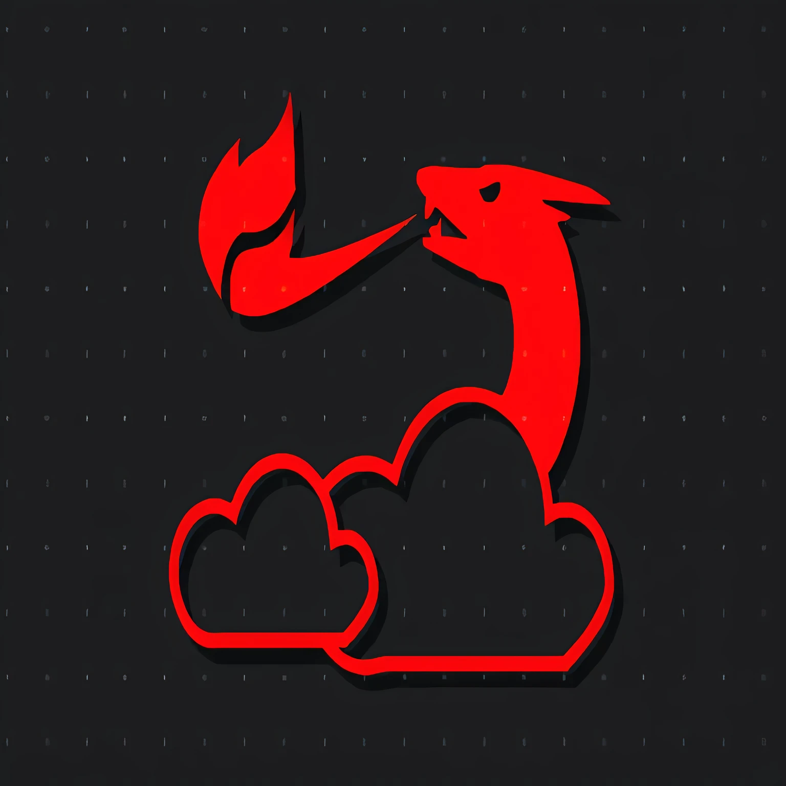 there is a red dragon that is standing on a cloud, cloud in the shape of a dragon, a dragon made of clouds, dragon in the sky, dragon flying in the sky, dragon flying in the background, big red dragon flying above them, dragon flying in sky, dragon in the background, dragon blowing fire above, red dragon, dragon flying