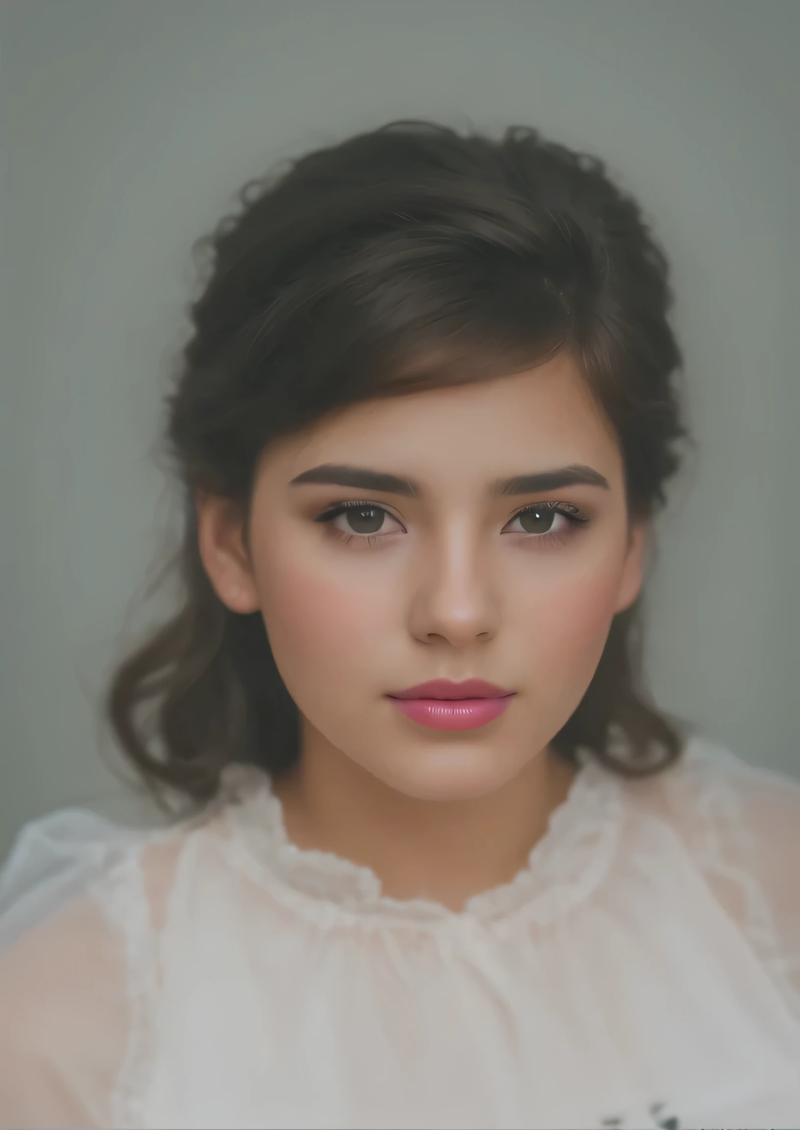 a closeup of a young woman with a pink lipstick, retrato suave shot 8 k, retrato suave, luz suave retrato medio, retrato en color detallado, hermoso retrato de rostro fino, hermosa joven, retrato de estudio realista, hermosa imagen de retrato, retrato de linda chica, hermosa joven modelo, pintura digital ultra realista, retrato de una linda chica, foto de retrato realista 4k sony 73