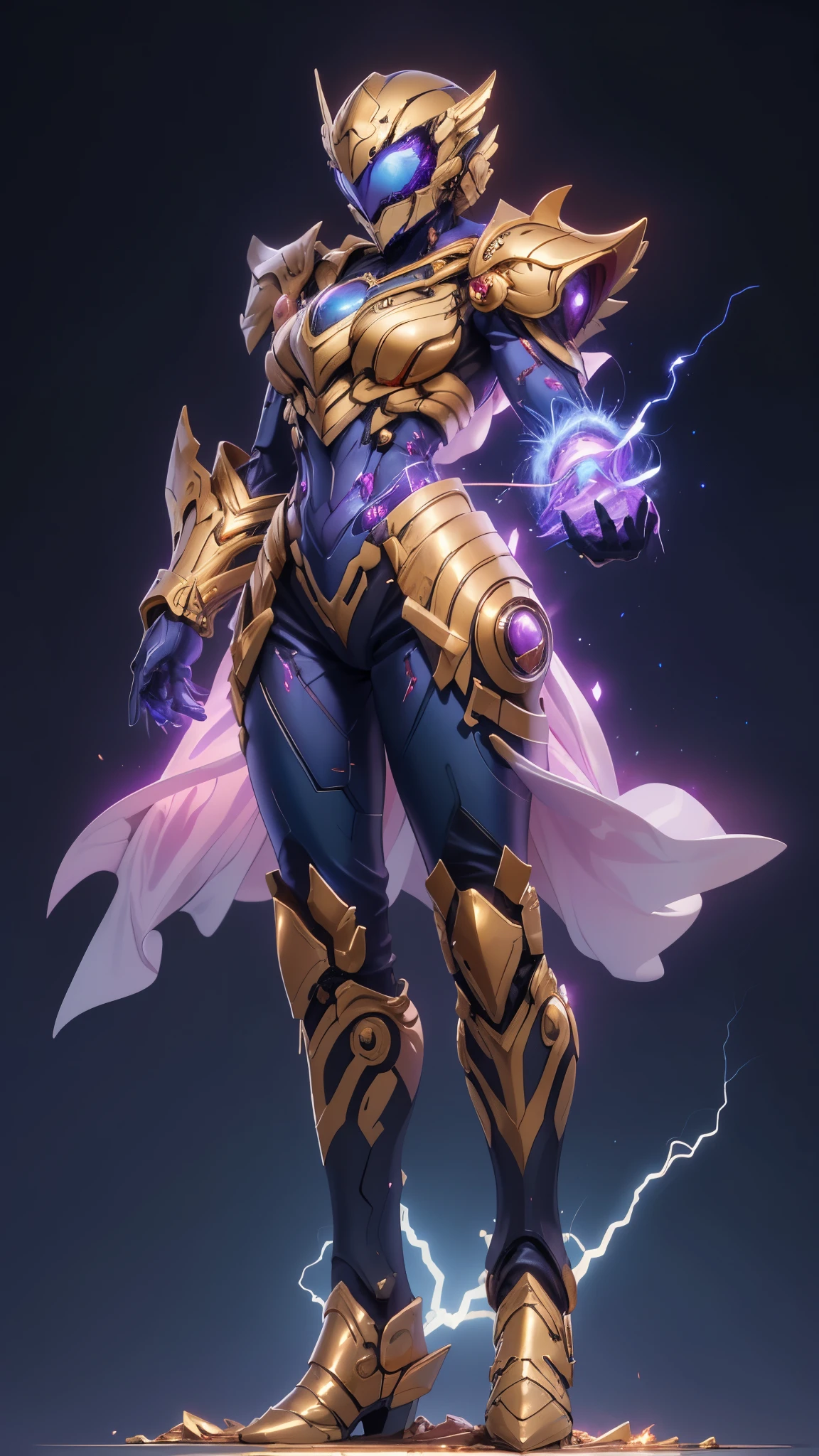 A woman adorned in fantasy-style full-body armor, a crown-concept fully enclosed helmet that unveils only her eyes, a composite layered chest plate, fully encompassing shoulder and hand guards, a lightweight waist armor, form-fitting shin guards, the overall design is heavy-duty yet flexible, ((the armor gleams with a golden glow, complemented by red and blue accents)), exhibiting a noble aura, she floats above a fantasy-surreal high-tech city, this character embodies a finely crafted fantasy-surreal style armored hero in anime style, exquisite and mature manga art style, (Queen bee mixed with Spider concept Armor, plasma, blood), ((Element, energy, elegant, goddess, femminine:1.5)), metallic, high definition, best quality, highres, ultra-detailed, ultra-fine painting, extremely delicate, professional, anatomically correct, symmetrical face, extremely detailed eyes and face, high quality eyes, creativity, RAW photo, UHD, 32k, Natural light, cinematic lighting, masterpiece-anatomy-perfect, masterpiece:1.5