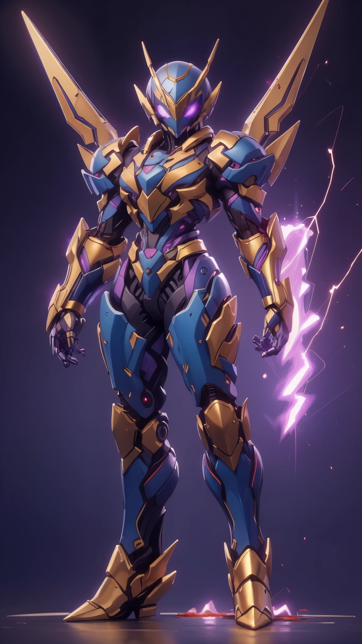 A woman adorned in fantasy-style full-body armor, a crown-concept fully enclosed helmet that unveils only her eyes, a composite layered chest plate, fully encompassing shoulder and hand guards, a lightweight waist armor, form-fitting shin guards, the overall design is heavy-duty yet flexible, ((the armor gleams with a golden glow, complemented by red and blue accents)), exhibiting a noble aura, she floats above a fantasy-surreal high-tech city, this character embodies a finely crafted fantasy-surreal style armored hero in anime style, exquisite and mature manga art style, (Queen bee mixed with Spider concept Armor, plasma, blood), ((Element, energy, elegant, goddess, femminine:1.5)), metallic, high definition, best quality, highres, ultra-detailed, ultra-fine painting, extremely delicate, professional, anatomically correct, symmetrical face, extremely detailed eyes and face, high quality eyes, creativity, RAW photo, UHD, 32k, Natural light, cinematic lighting, masterpiece-anatomy-perfect, masterpiece:1.5