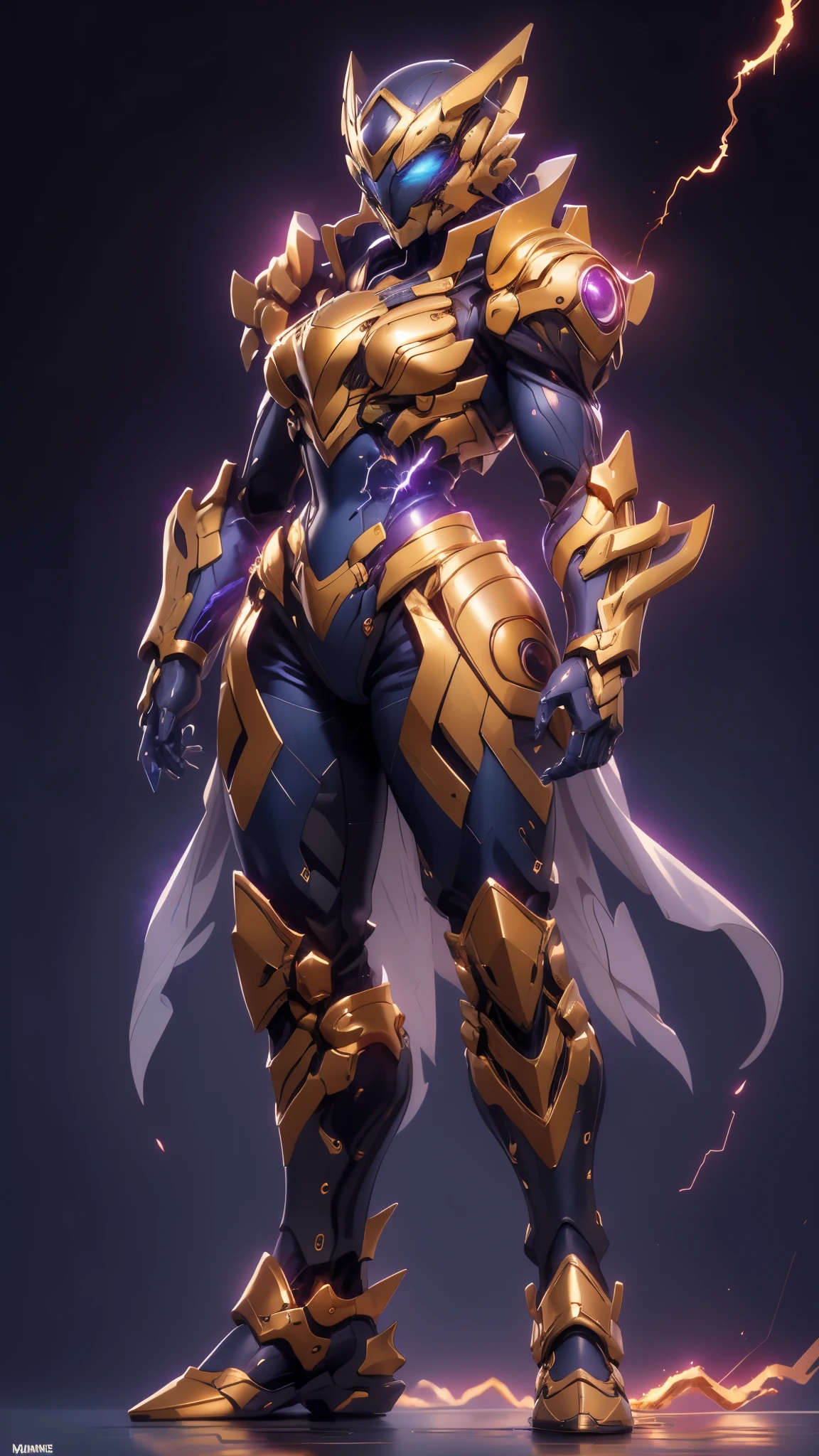 A woman adorned in fantasy-style full-body armor, a crown-concept fully enclosed helmet that unveils only her eyes, a composite layered chest plate, fully encompassing shoulder and hand guards, a lightweight waist armor, form-fitting shin guards, the overall design is heavy-duty yet flexible, ((the armor gleams with a golden glow, complemented by red and blue accents)), exhibiting a noble aura, she floats above a fantasy-surreal high-tech city, this character embodies a finely crafted fantasy-surreal style armored hero in anime style, exquisite and mature manga art style, (Queen bee mixed with Spider concept Armor, plasma, blood), ((Element, energy, elegant, goddess, femminine:1.5)), metallic, high definition, best quality, highres, ultra-detailed, ultra-fine painting, extremely delicate, professional, anatomically correct, symmetrical face, extremely detailed eyes and face, high quality eyes, creativity, RAW photo, UHD, 32k, Natural light, cinematic lighting, masterpiece-anatomy-perfect, masterpiece:1.5