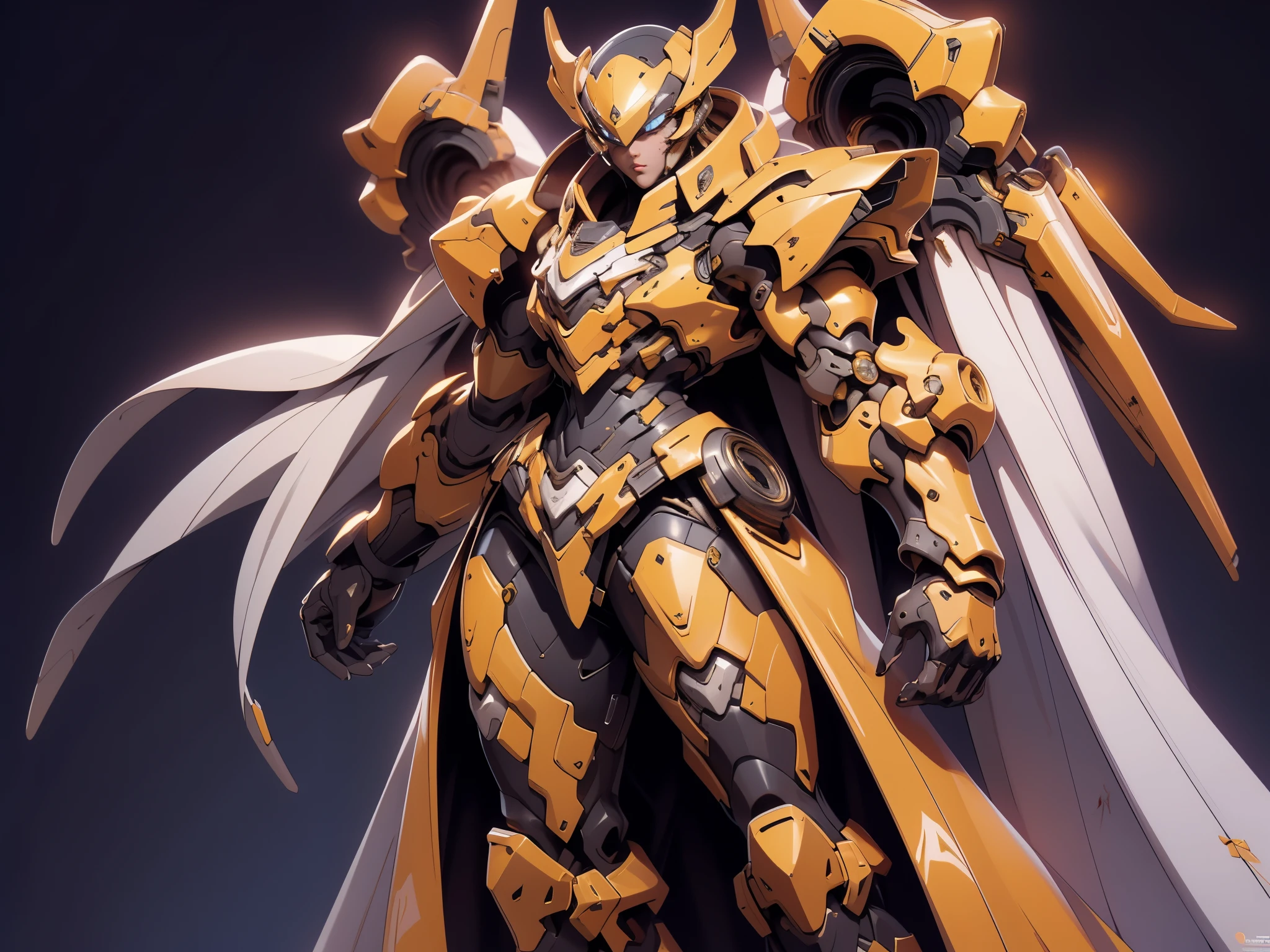 A woman adorned in fantasy-style full-body armor, a crown-concept fully enclosed helmet that unveils only her eyes, a composite layered chest plate, fully encompassing shoulder and hand guards, a lightweight waist armor, form-fitting shin guards, the overall design is heavy-duty yet flexible, ((the armor gleams with a golden glow, complemented by red and blue accents)), exhibiting a noble aura, she floats above a fantasy-surreal high-tech city, this character embodies a finely crafted fantasy-surreal style armored hero in anime style, exquisite and mature manga art style, (Queen bee mixed with Spider concept Armor, plasma, blood), ((Element, energy, elegant, goddess, femminine:1.5)), metallic, high definition, best quality, highres, ultra-detailed, ultra-fine painting, extremely delicate, professional, anatomically correct, symmetrical face, extremely detailed eyes and face, high quality eyes, creativity, RAW photo, UHD, 32k, Natural light, cinematic lighting, masterpiece-anatomy-perfect, masterpiece:1.5